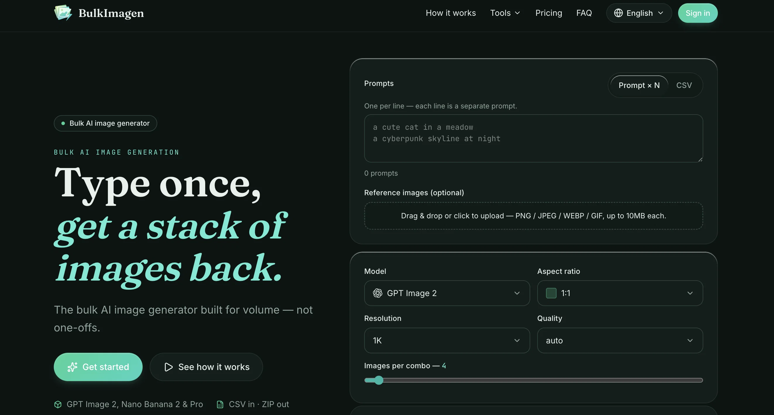 BulkImagen website