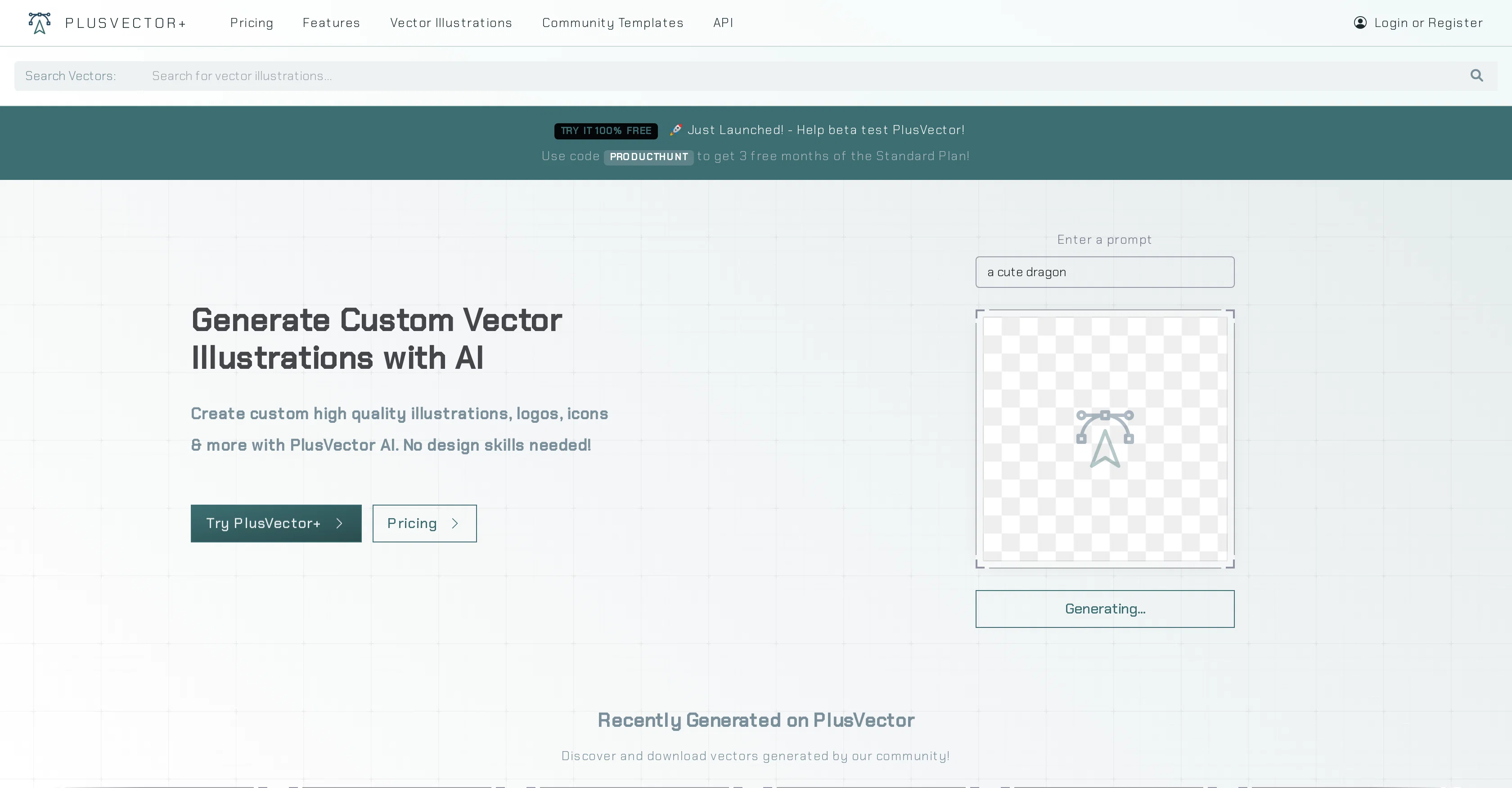 PlusVector website