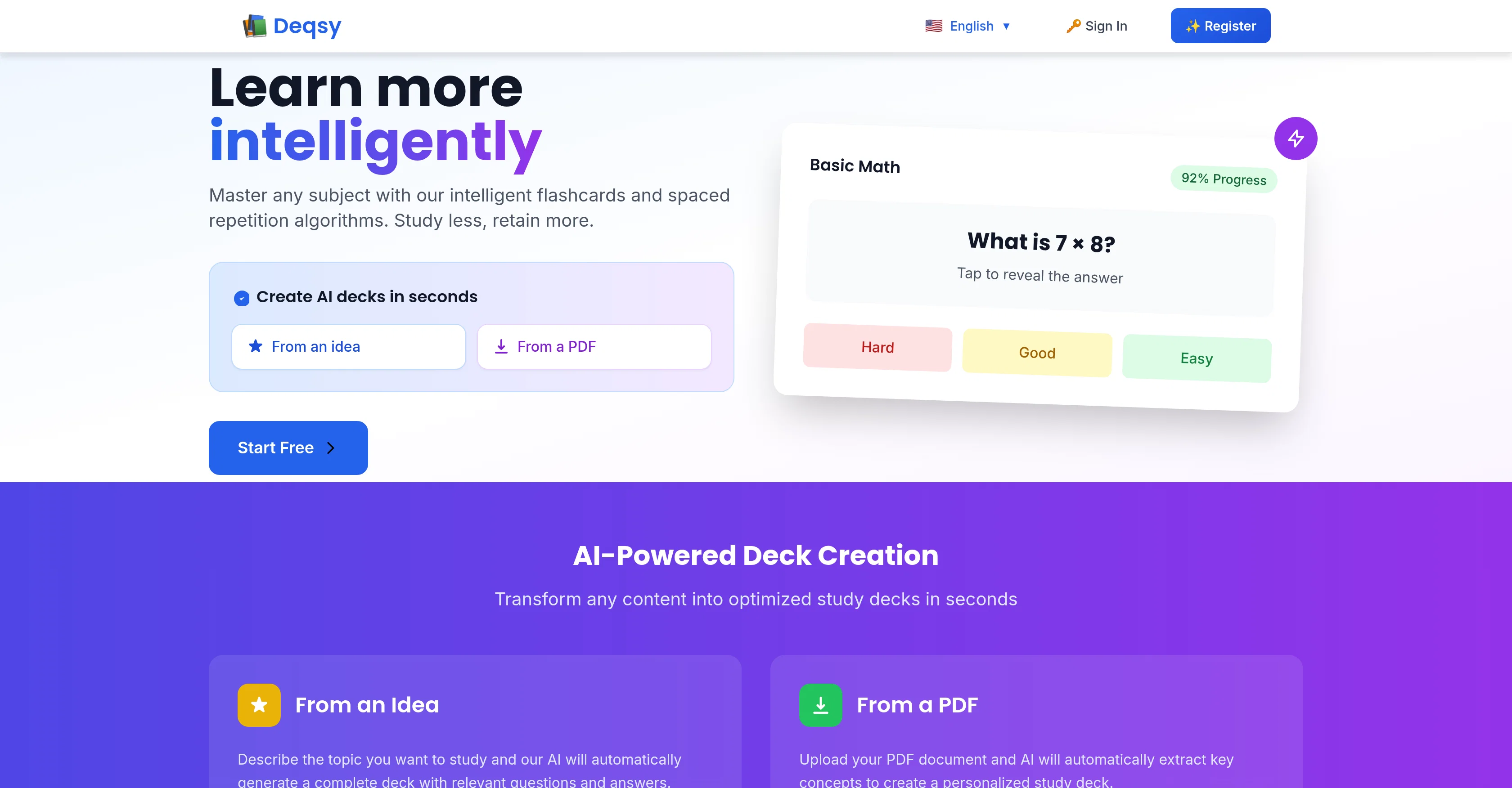 Deqsy website