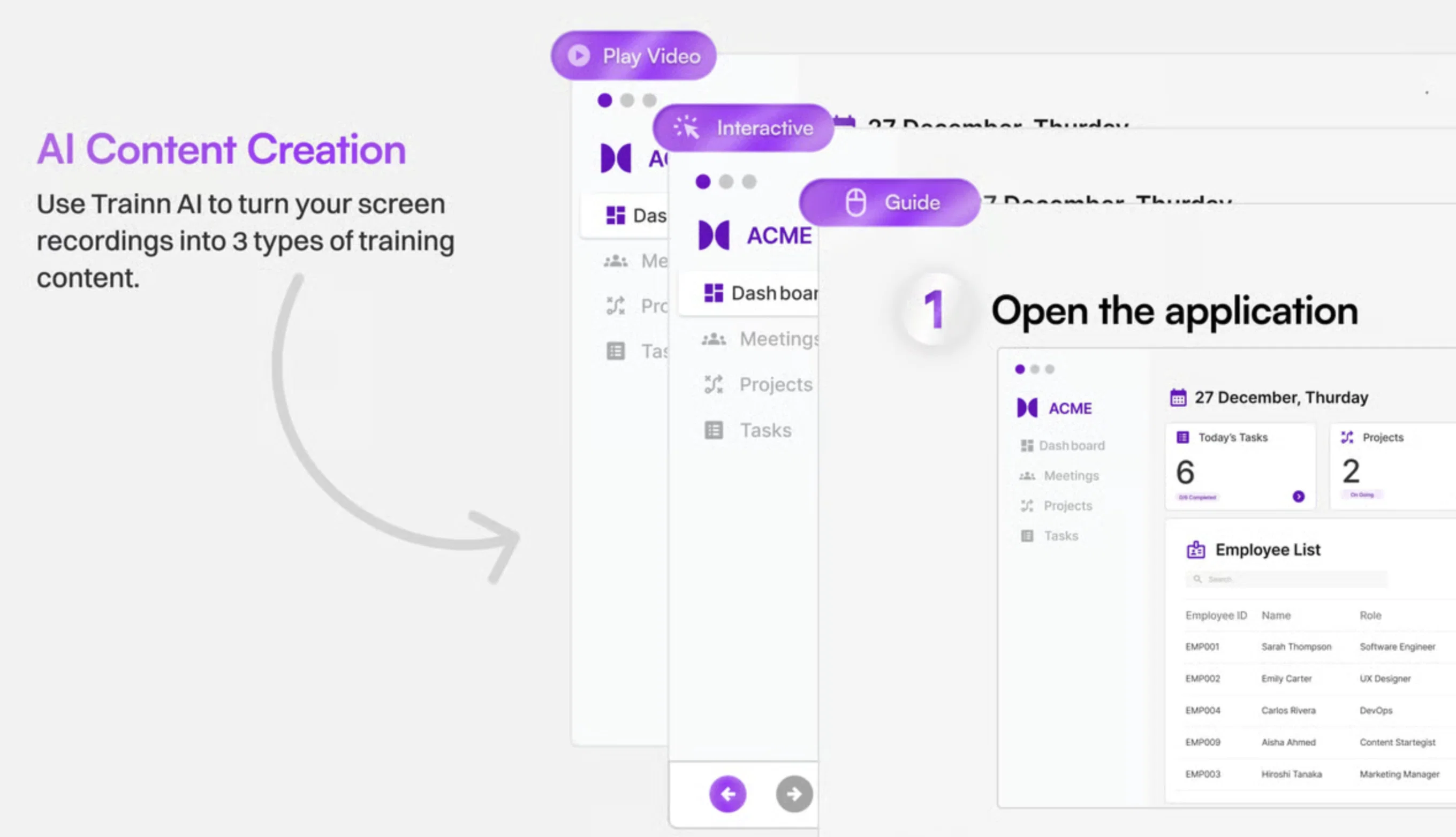 Trainn AI website