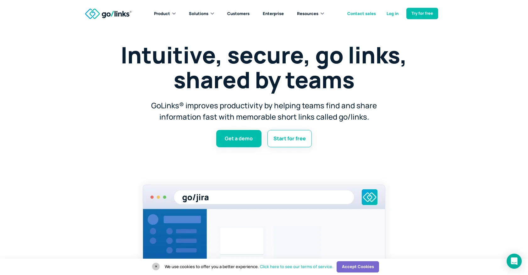 GoLinks website