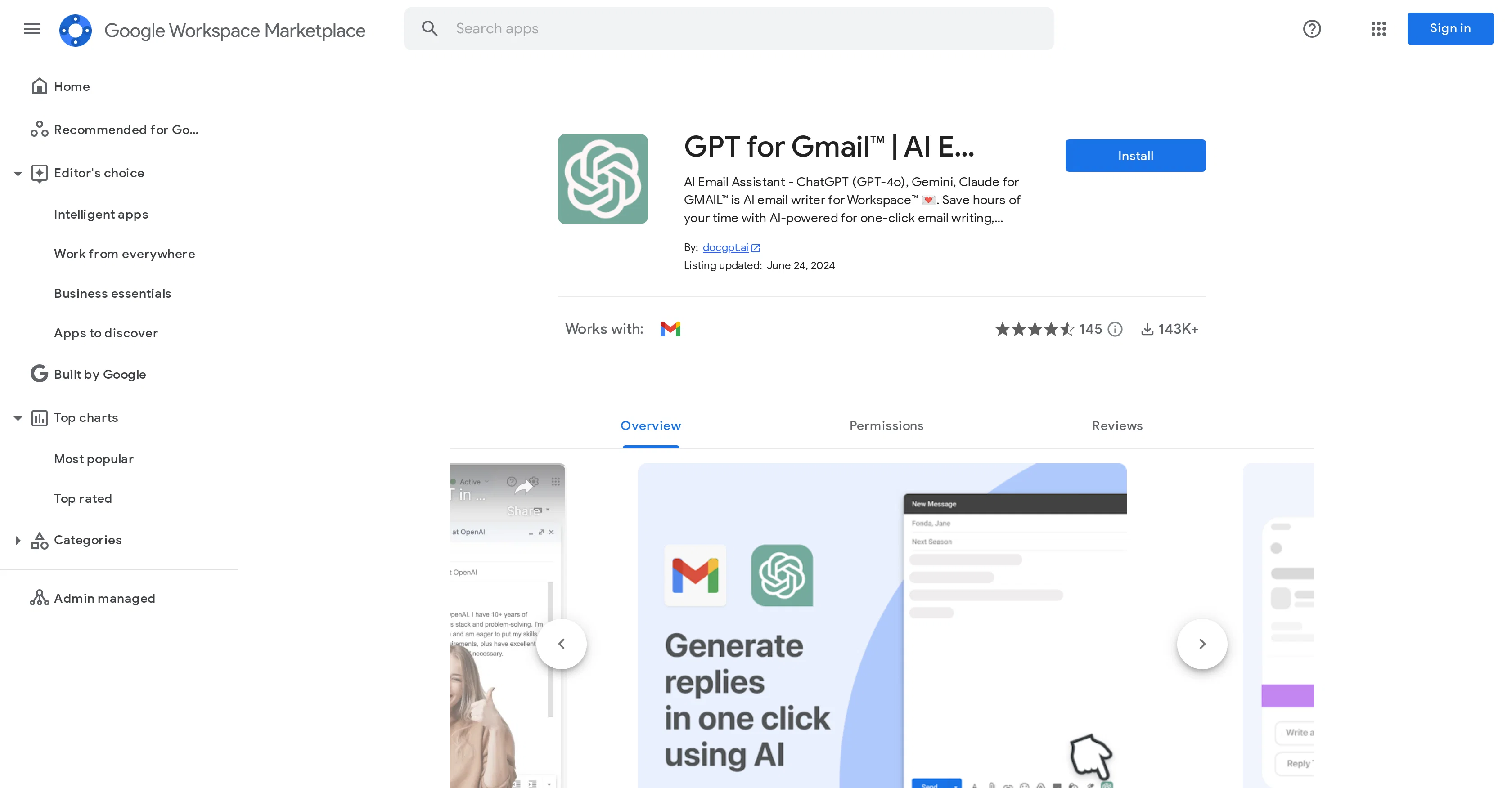 GmailGPT website