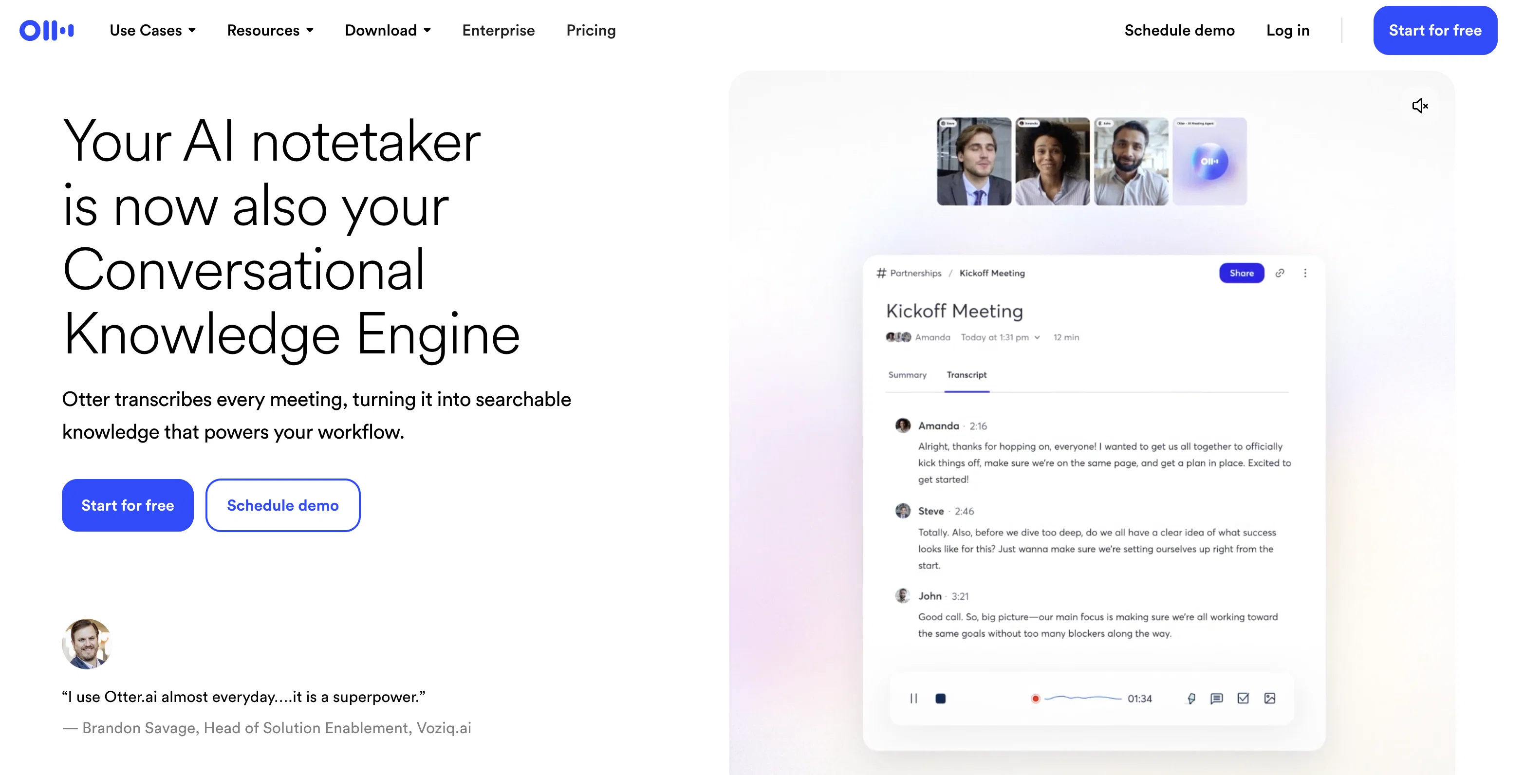 Otter.ai website