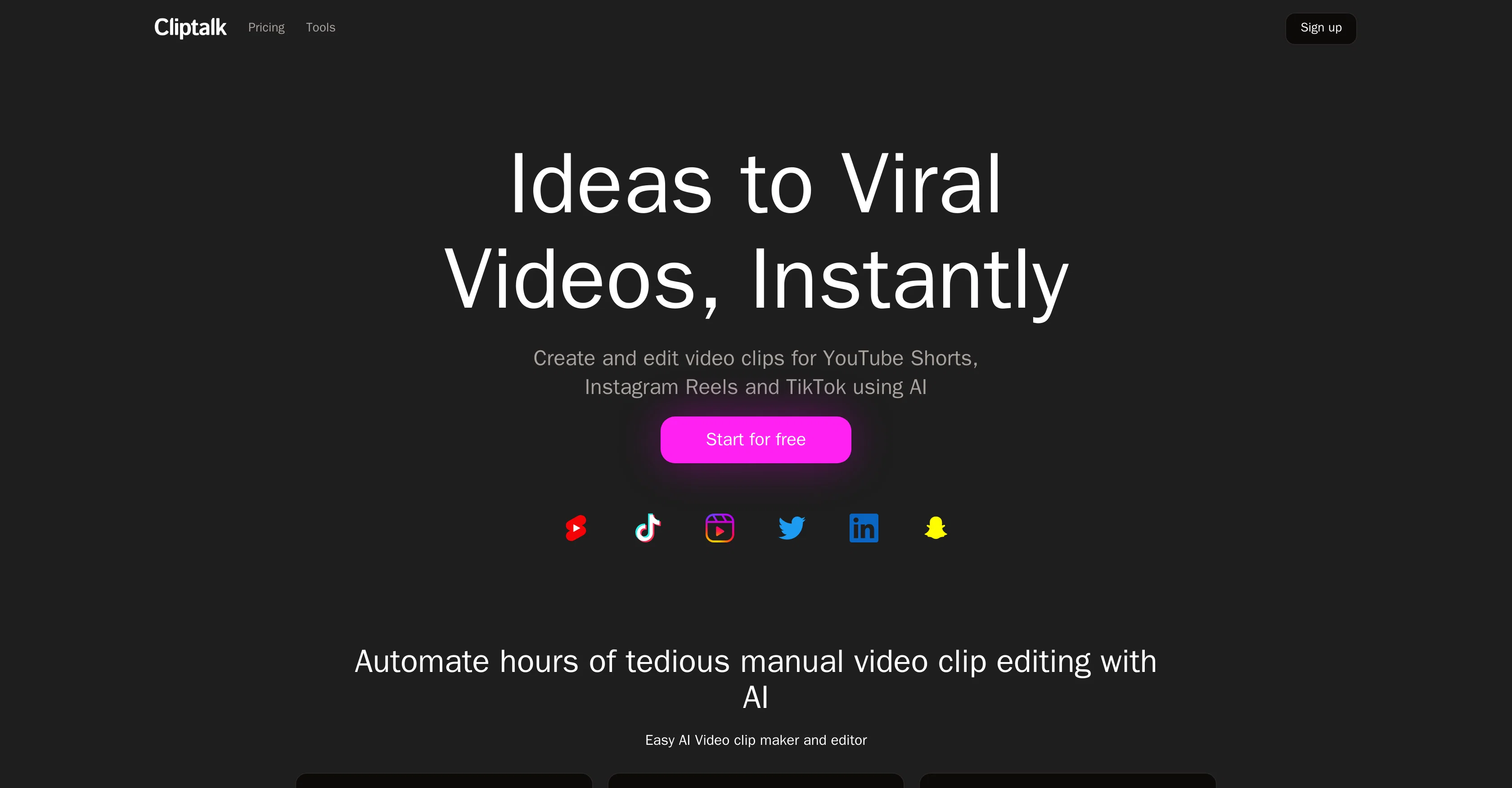 Cliptalk website