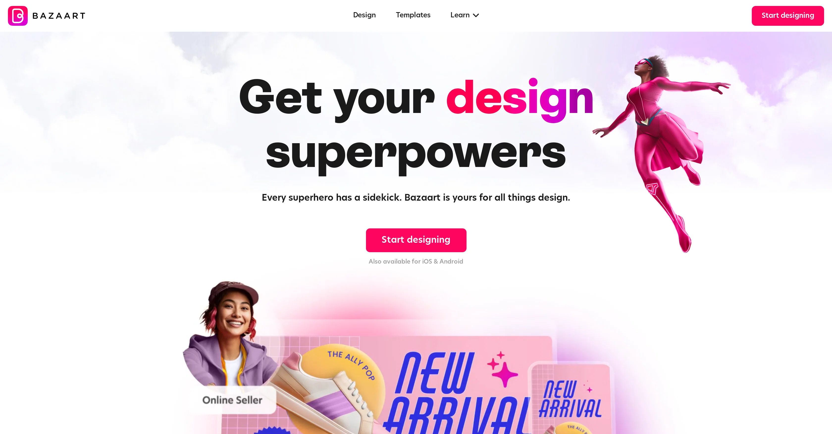 Bazaart website