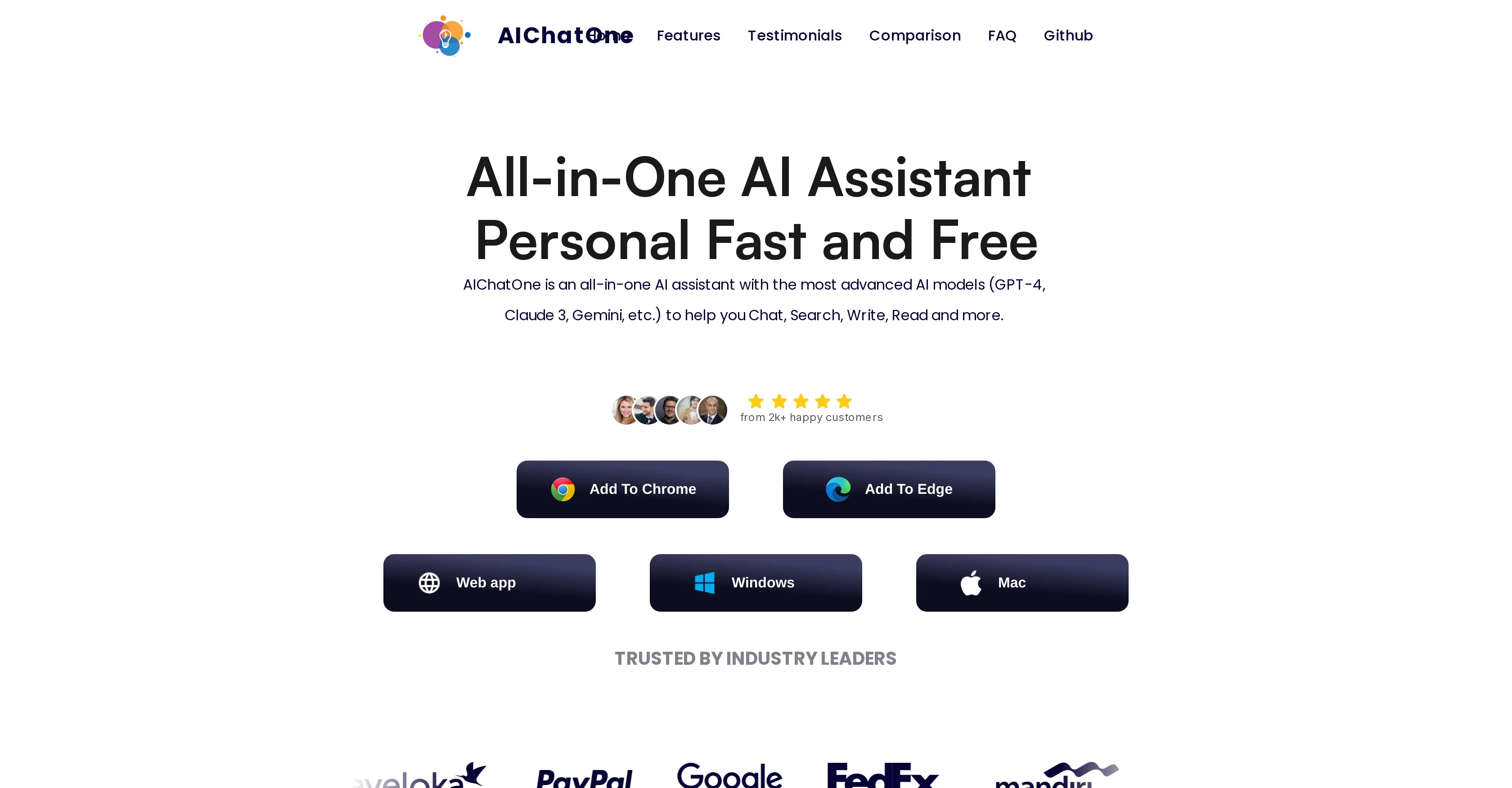 AIChatOne website