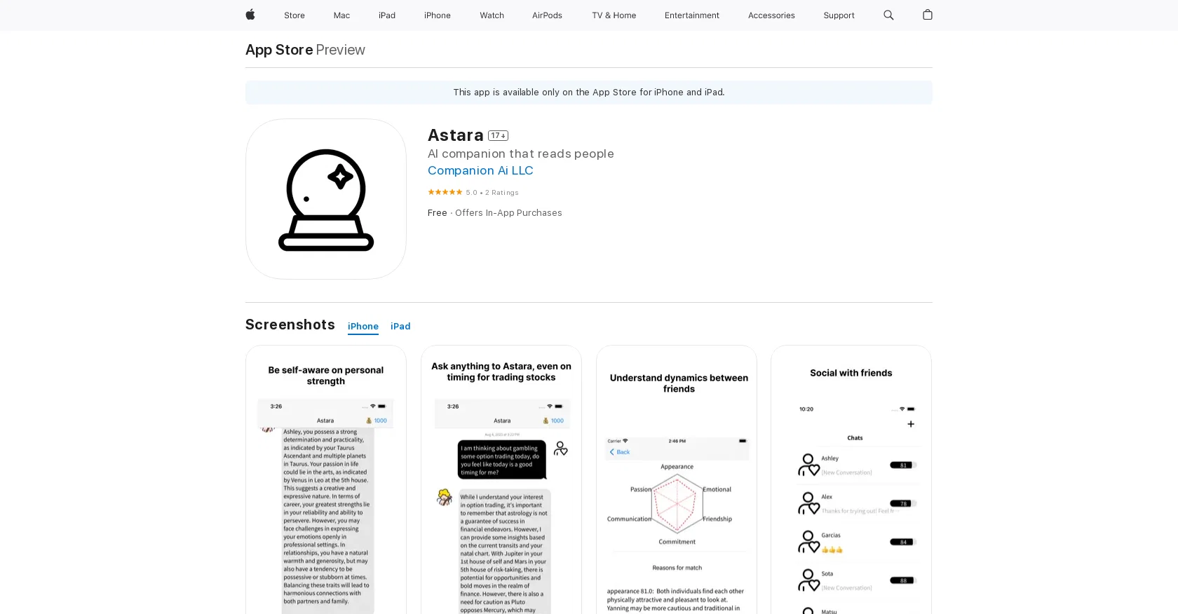 Astara website