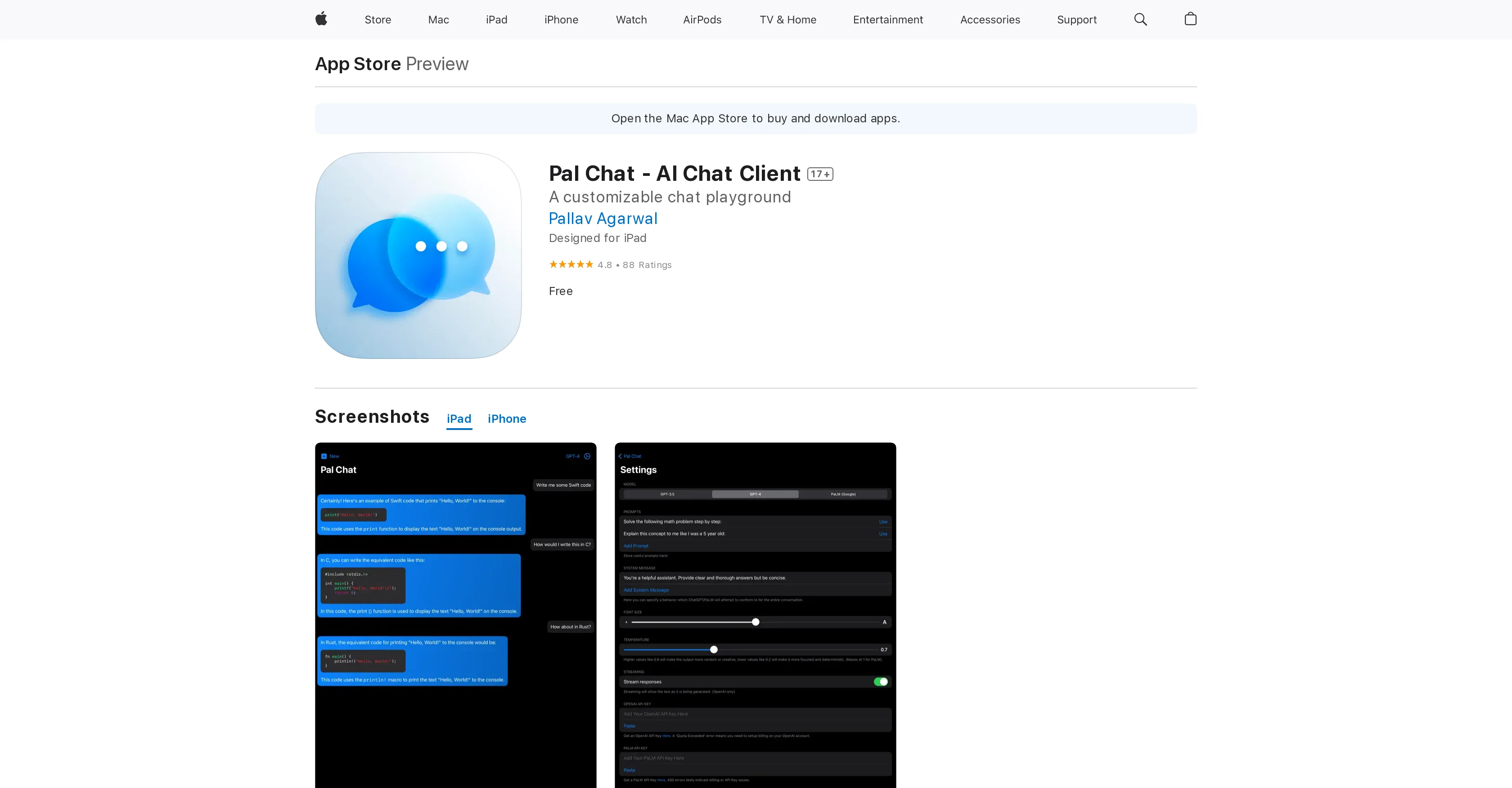 Pal Chat website