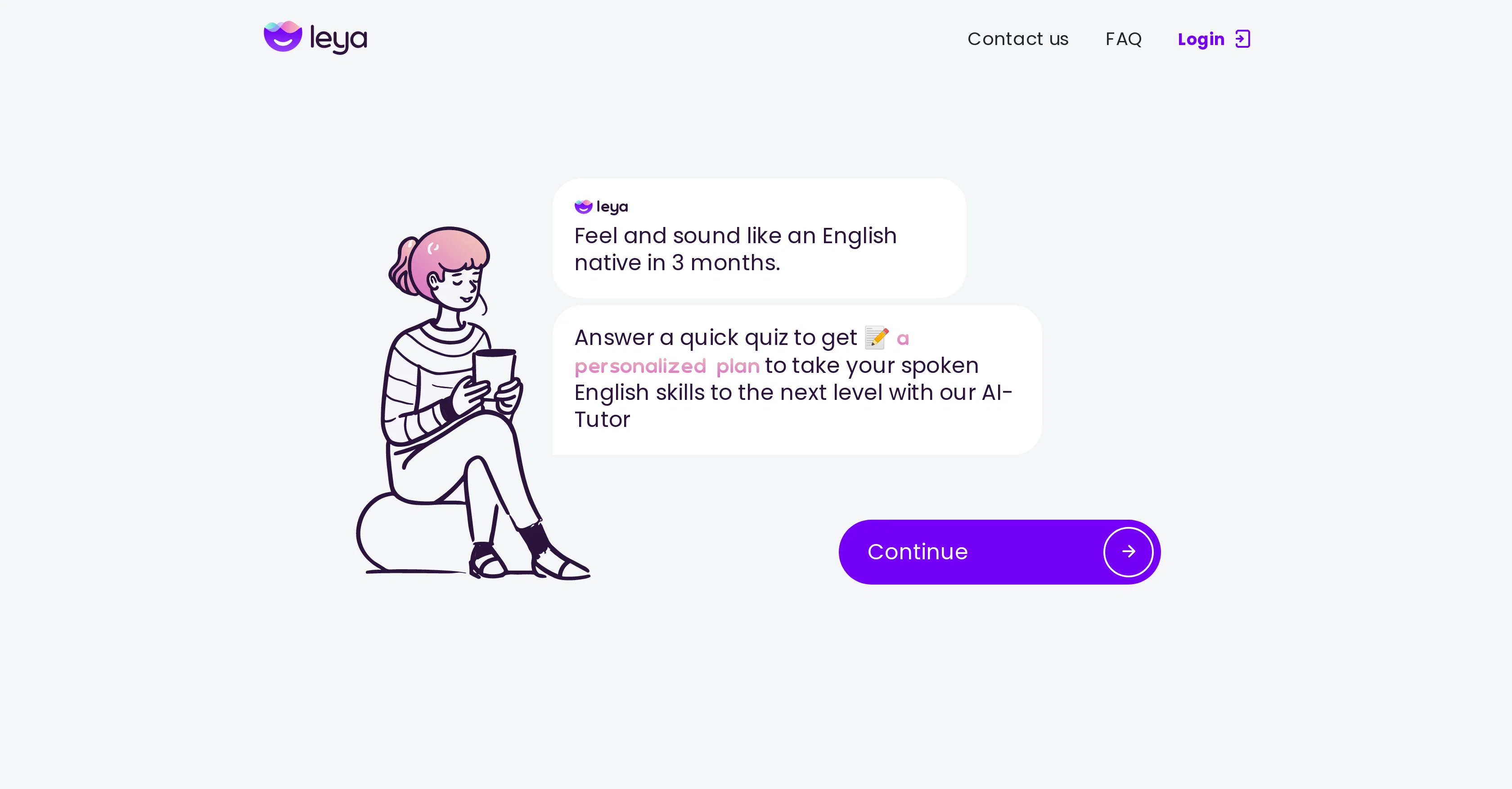 Leya AI website