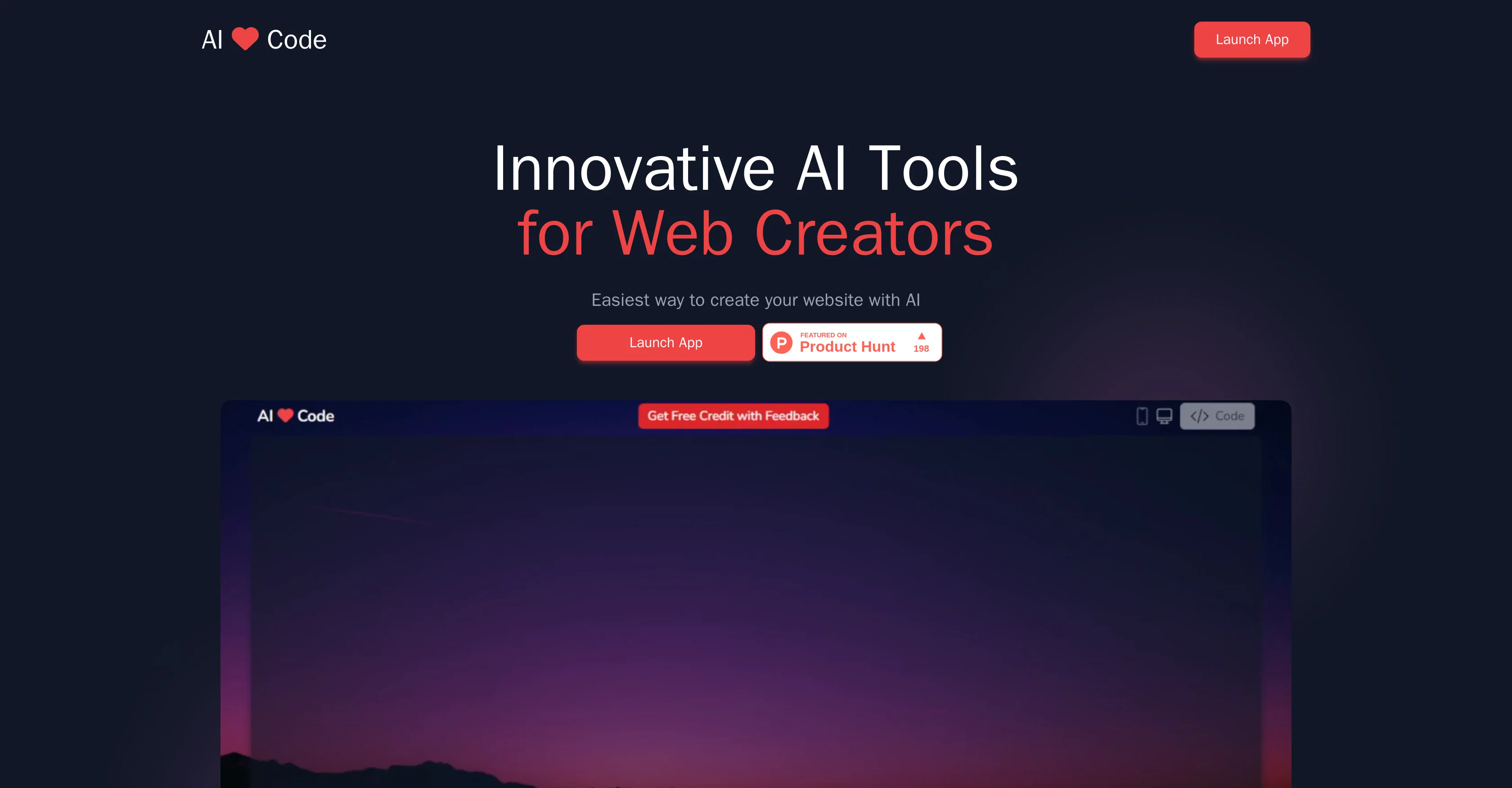 AI Love Code website