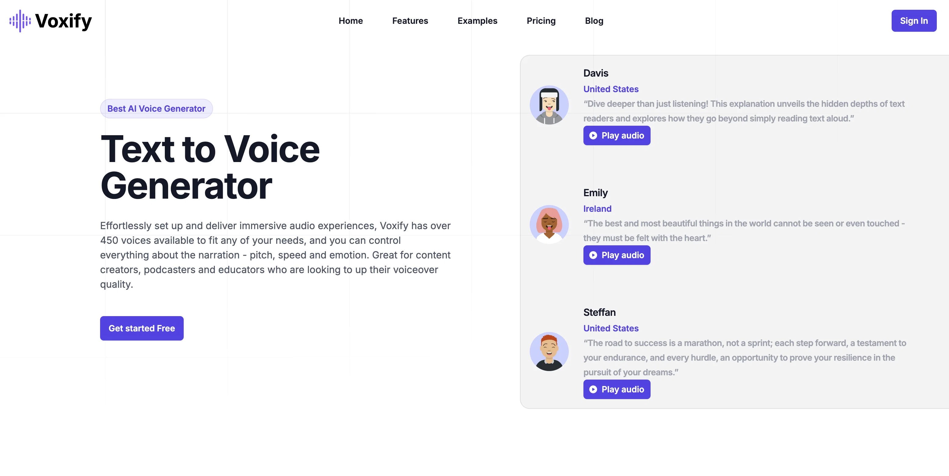 Voxify website