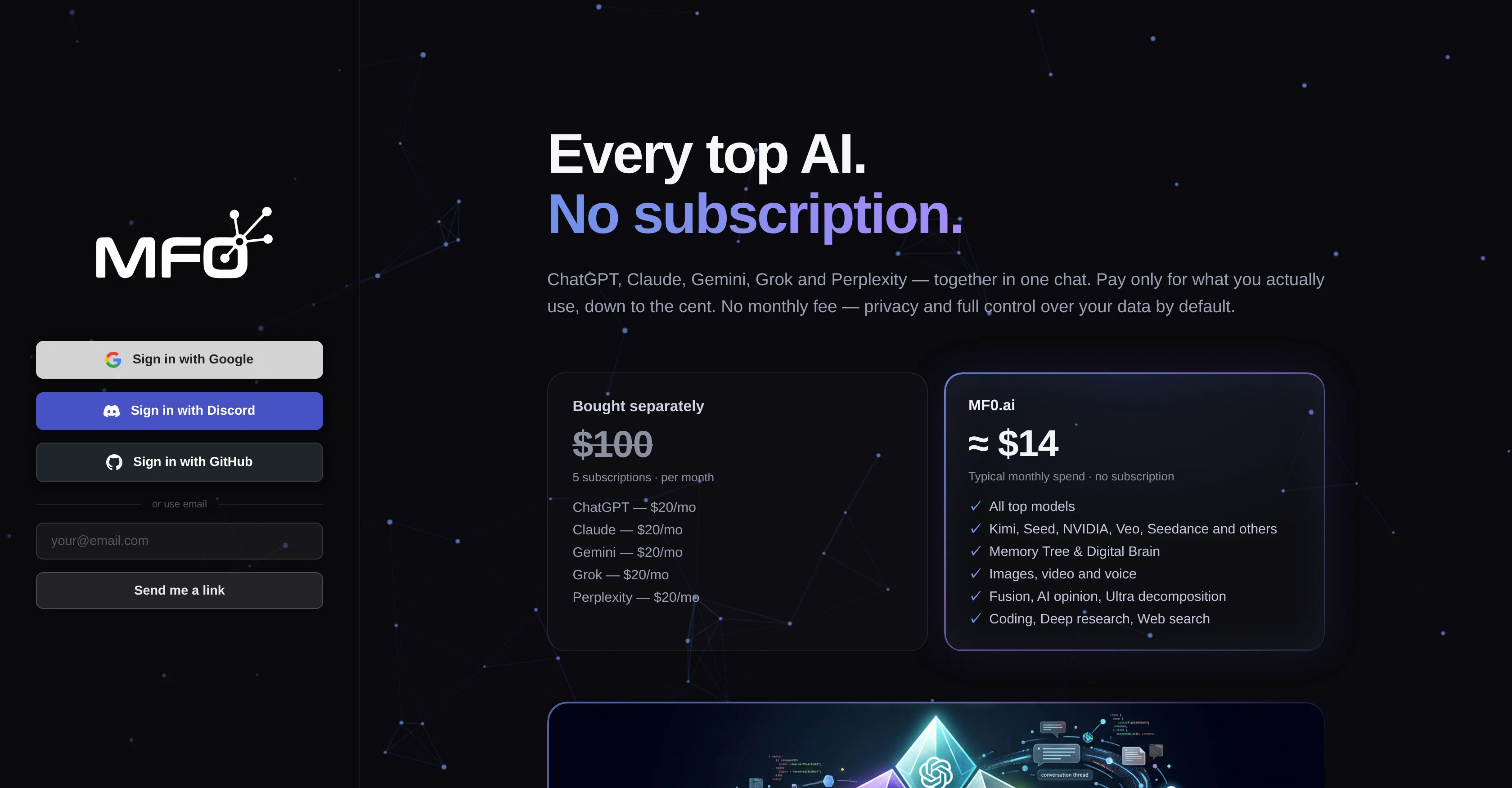MF0.ai website