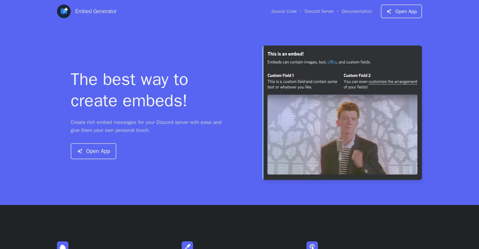 Embed Generator website