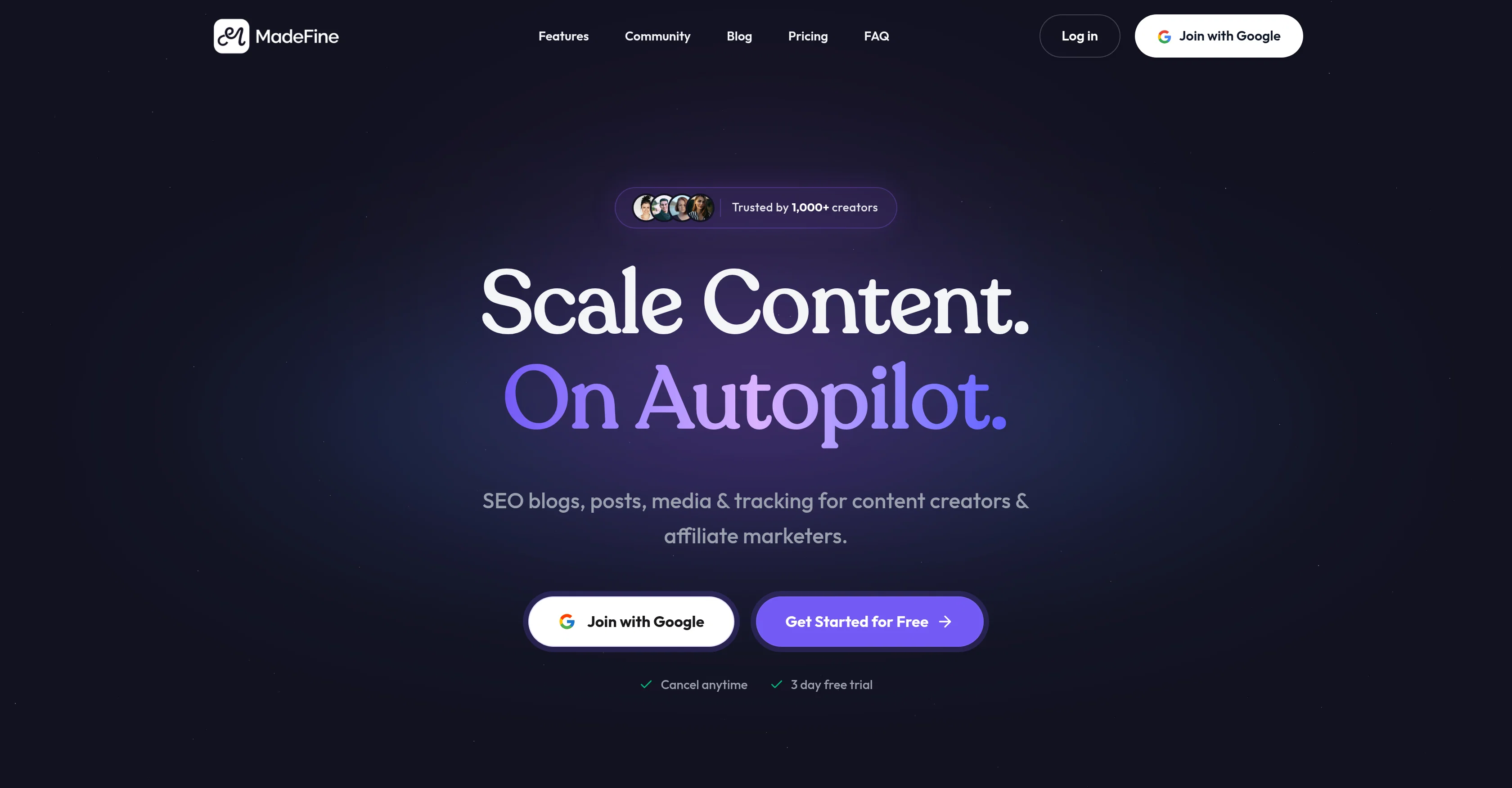 MadeFine AI website