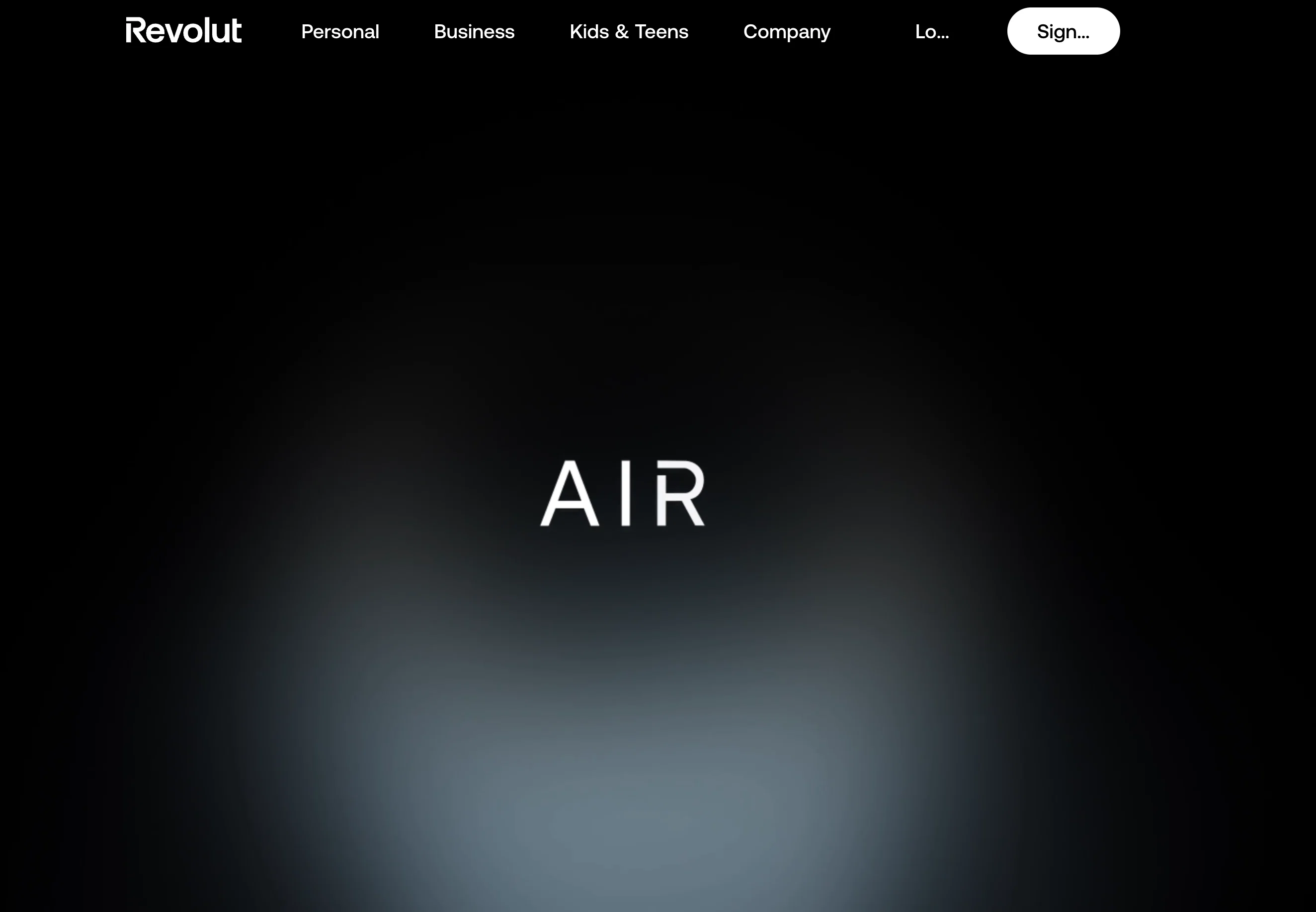 AIR by Revolut website