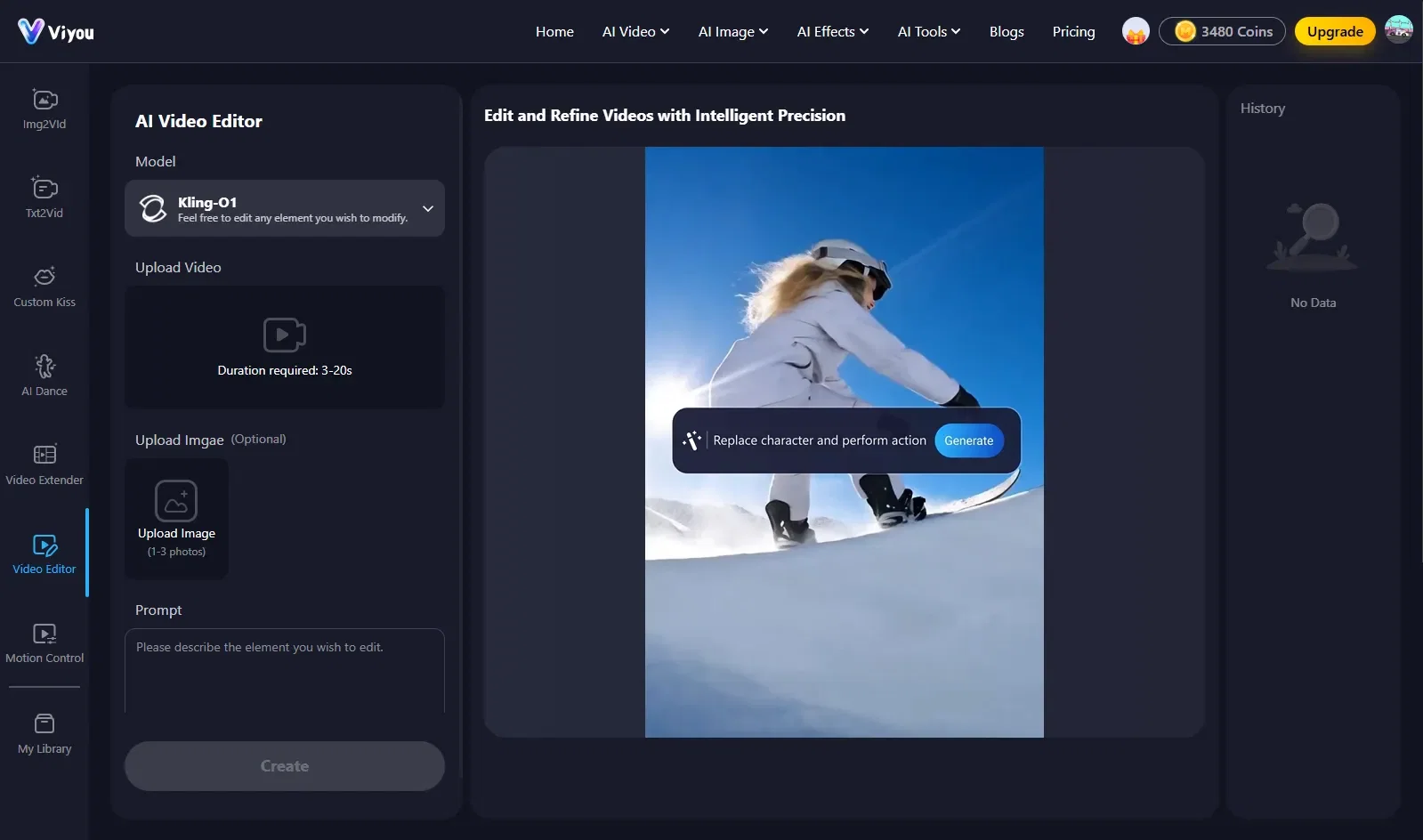 Viyou AI Video Editor website