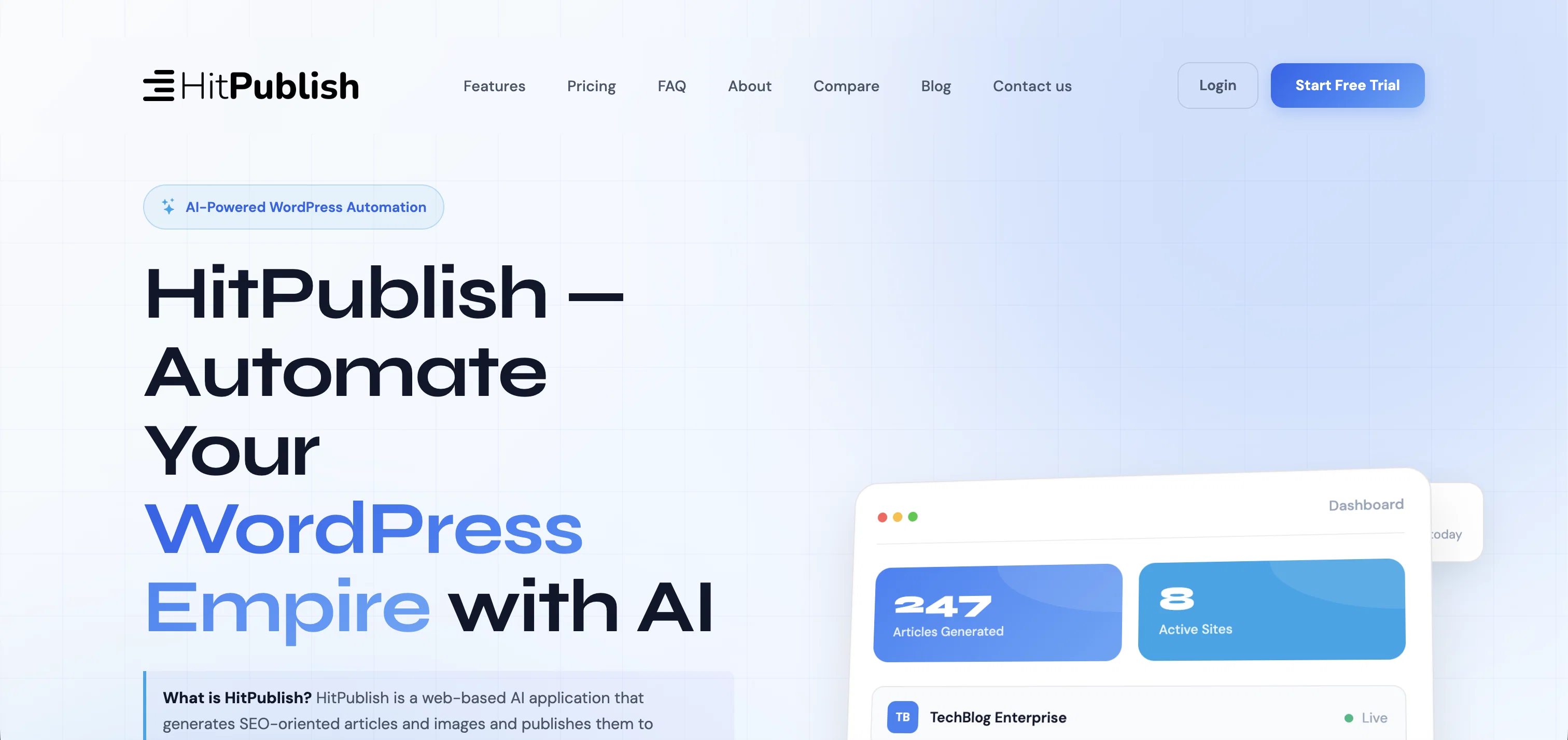 HitPublish website