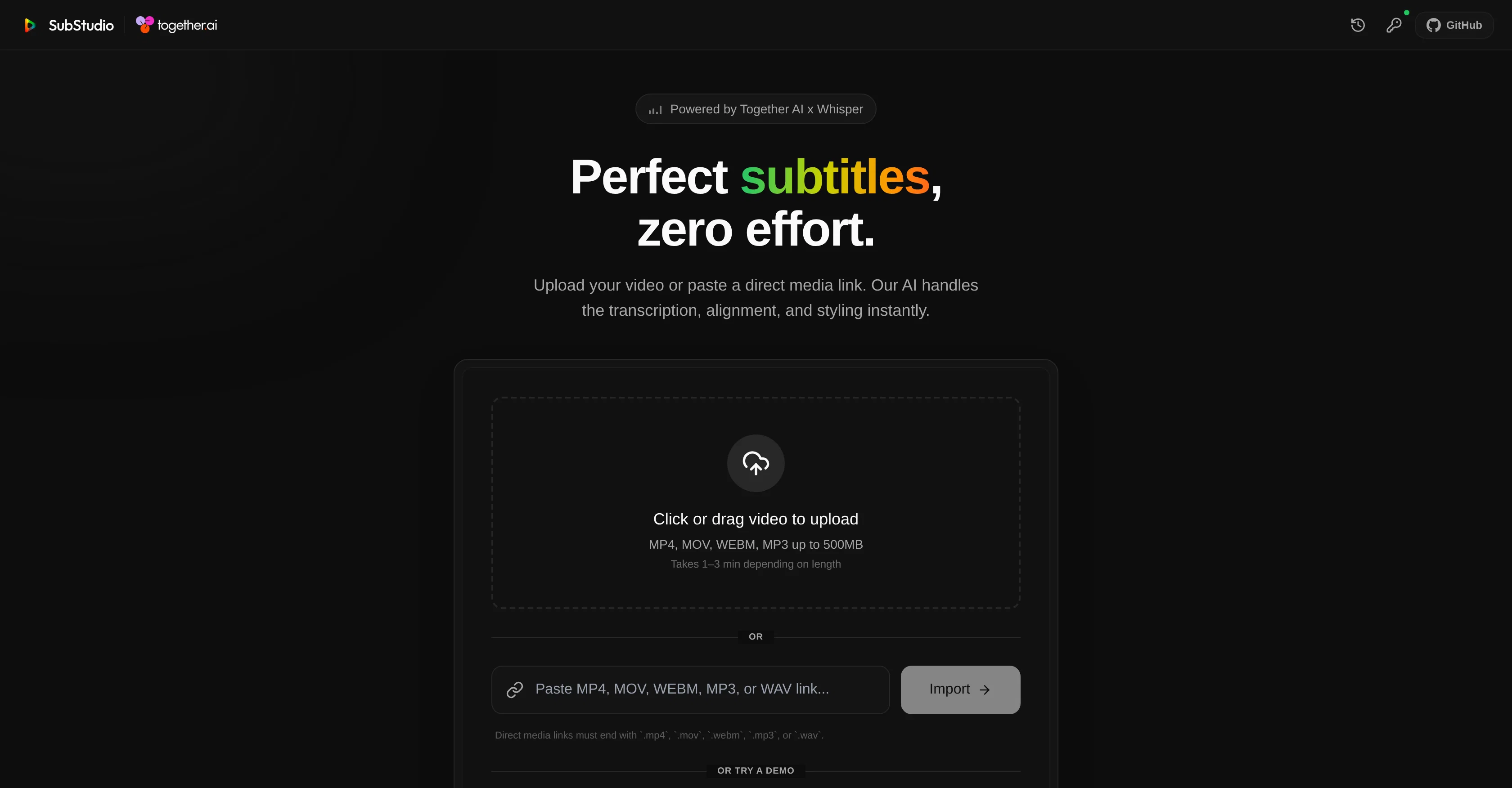 SubStudio website