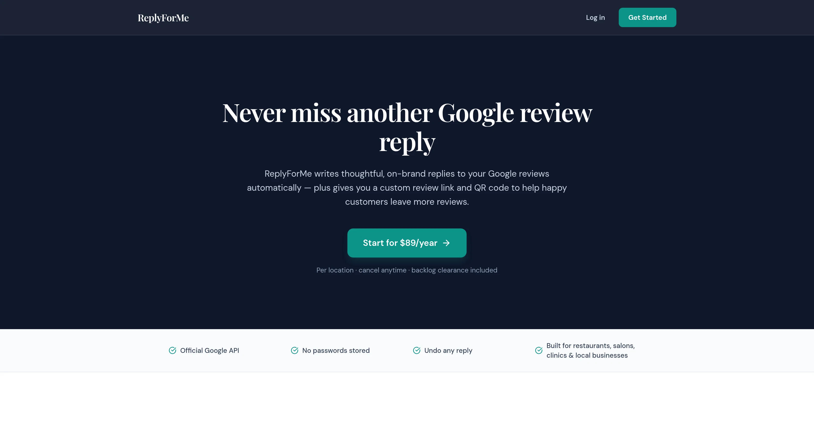 ReplyForMe website