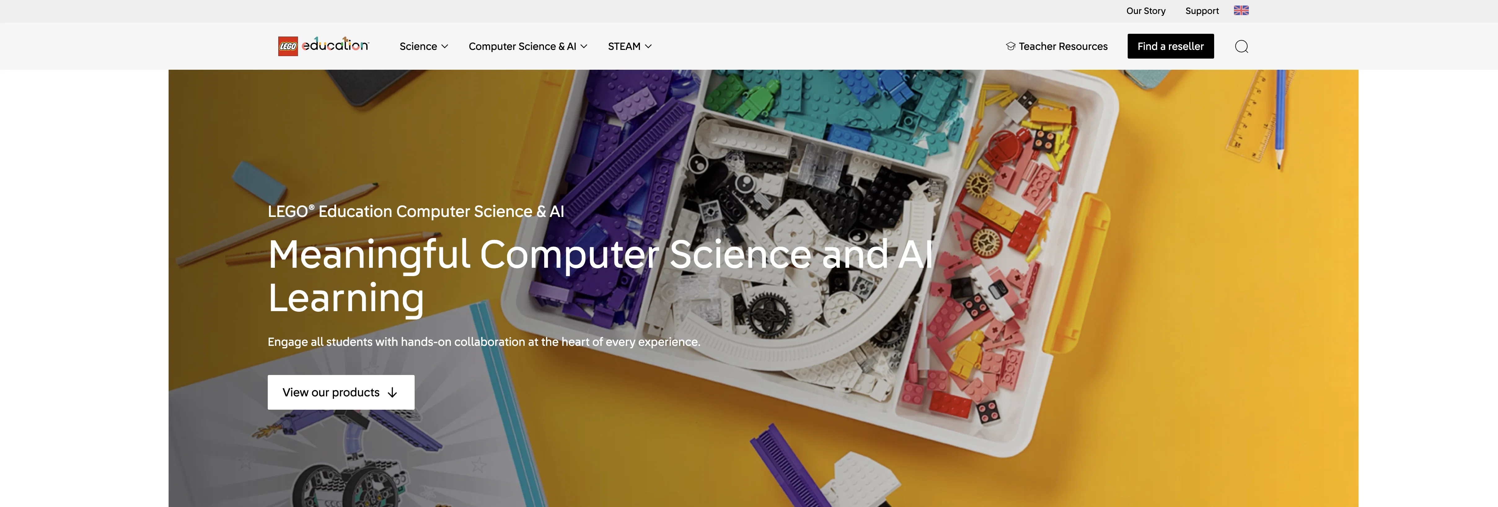 LEGO Education Computer Science & AI website