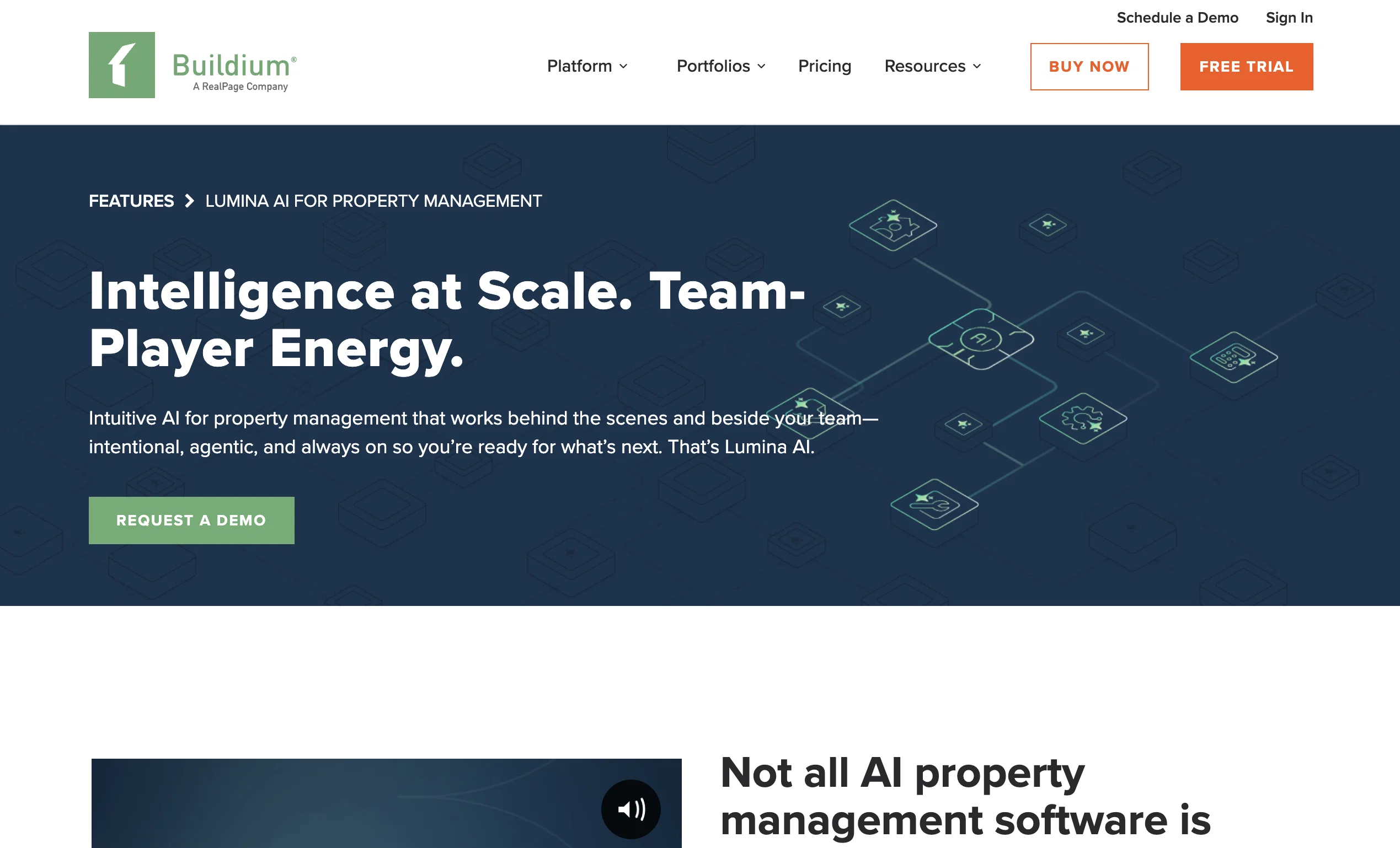 Lumina AI website