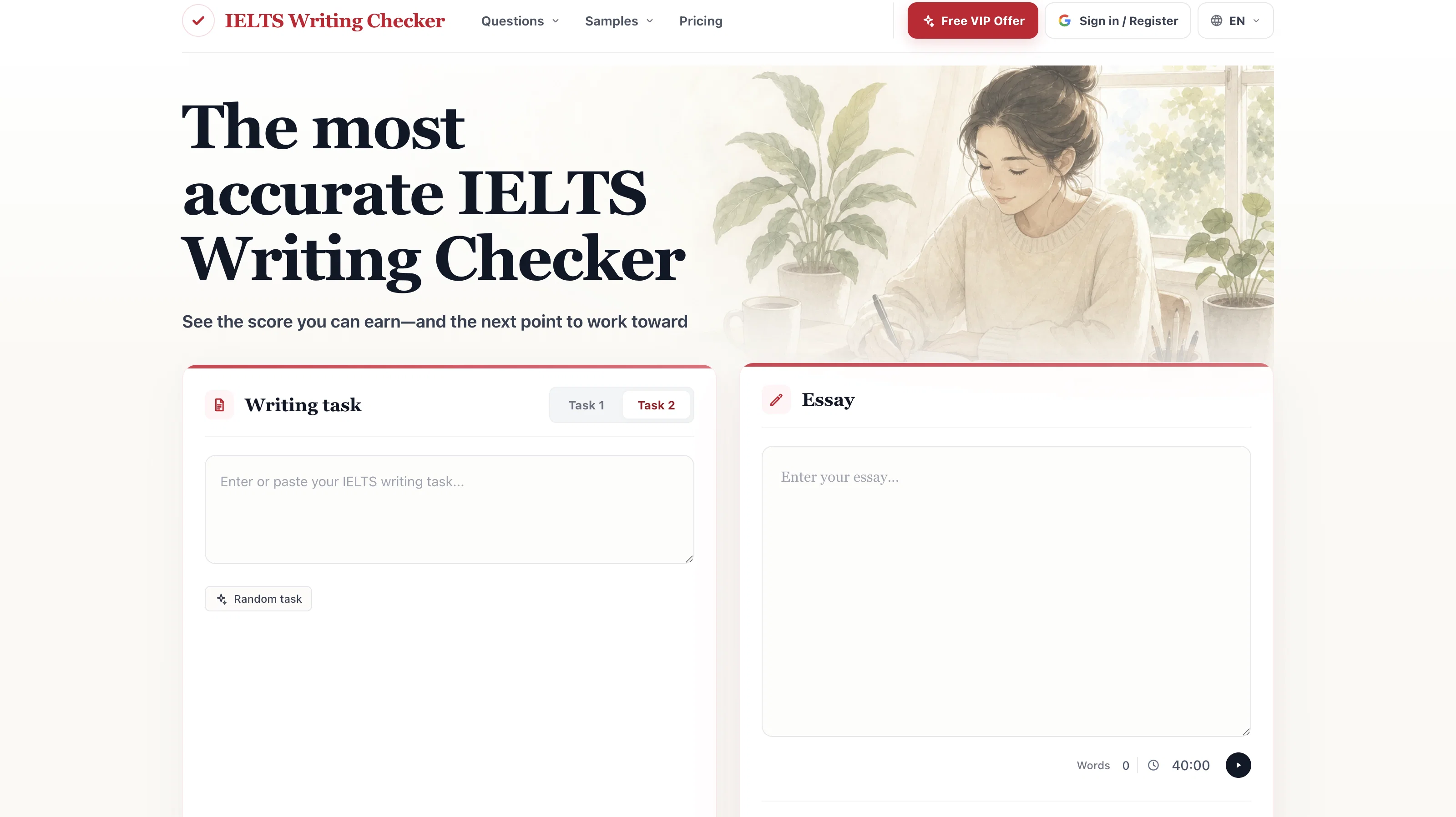 IELTS Writing Checker website