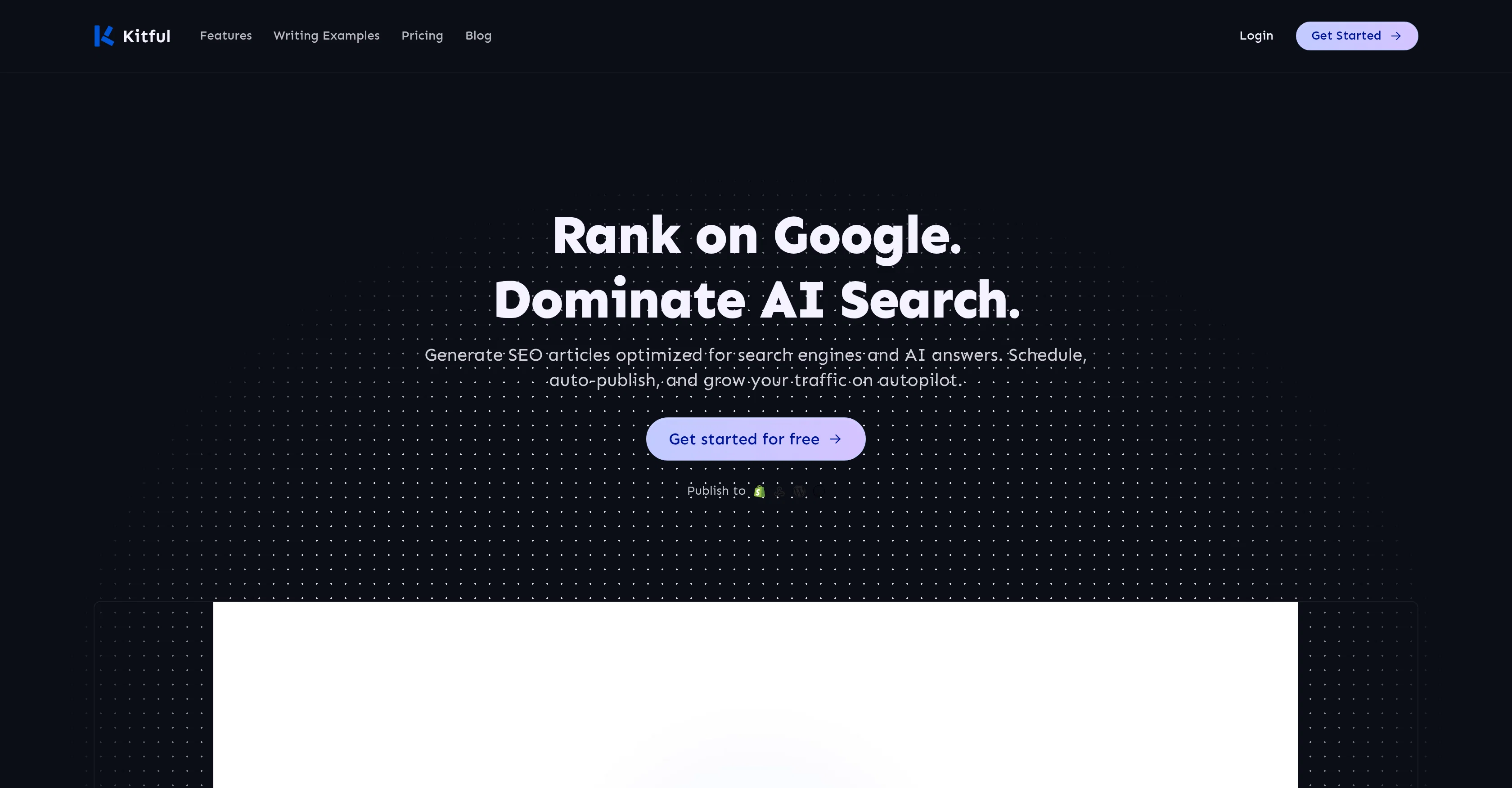 Kitful AI website