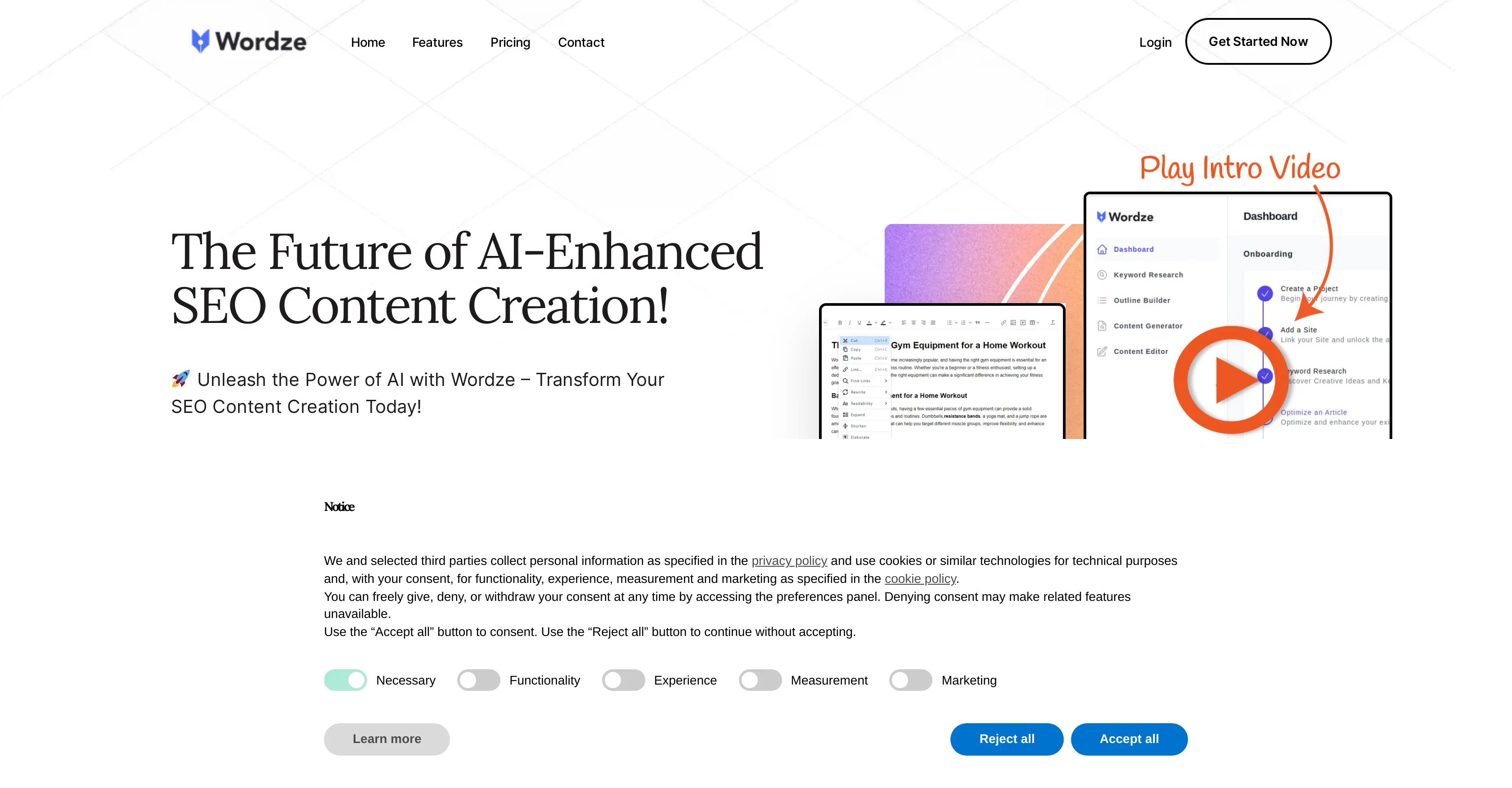 Wordze website