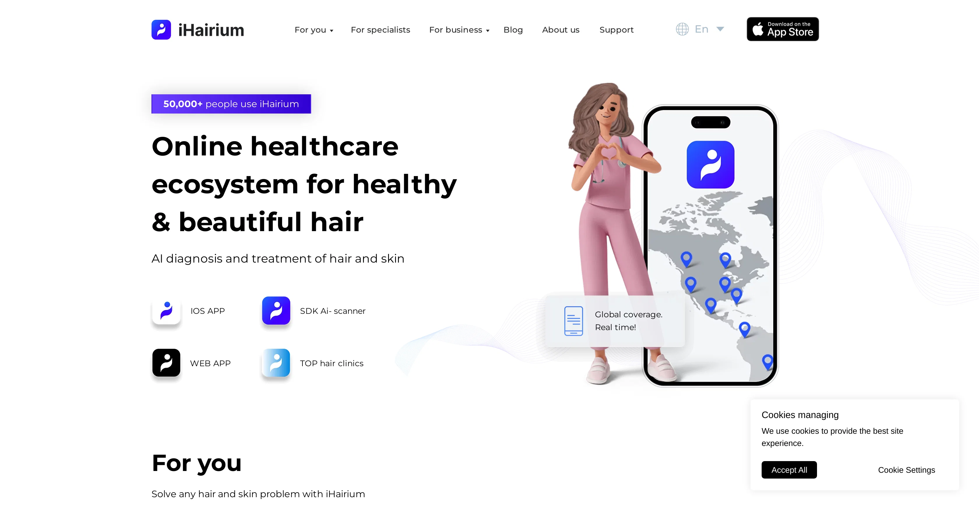 iHairium website
