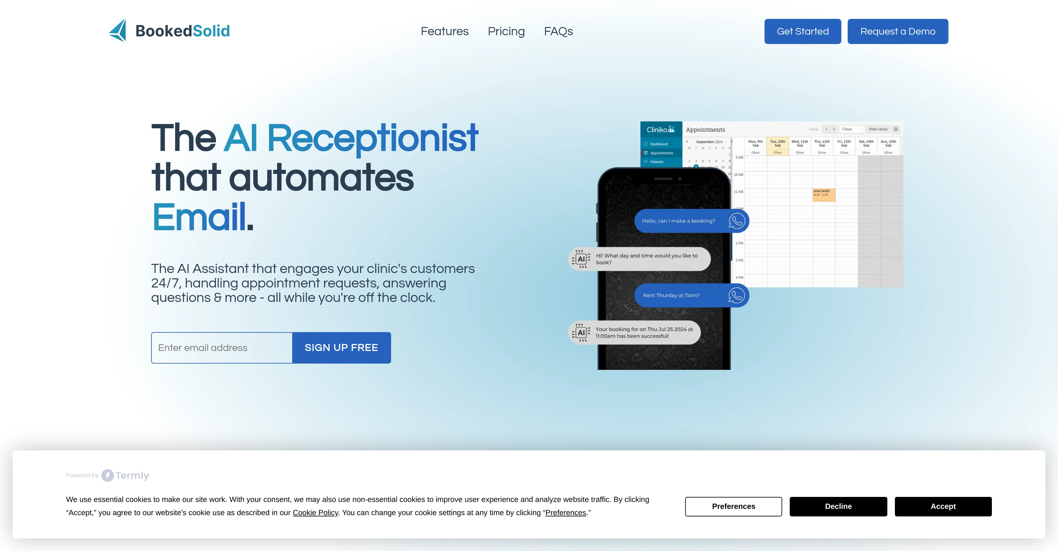 BookedSolid website