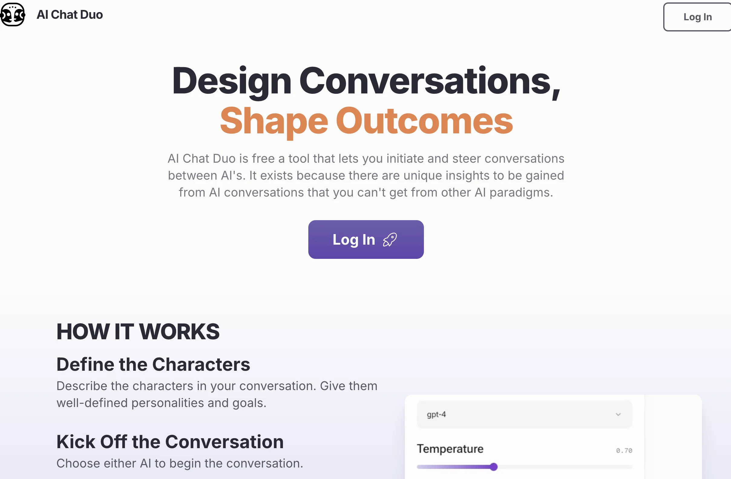 AI Chat Duo website