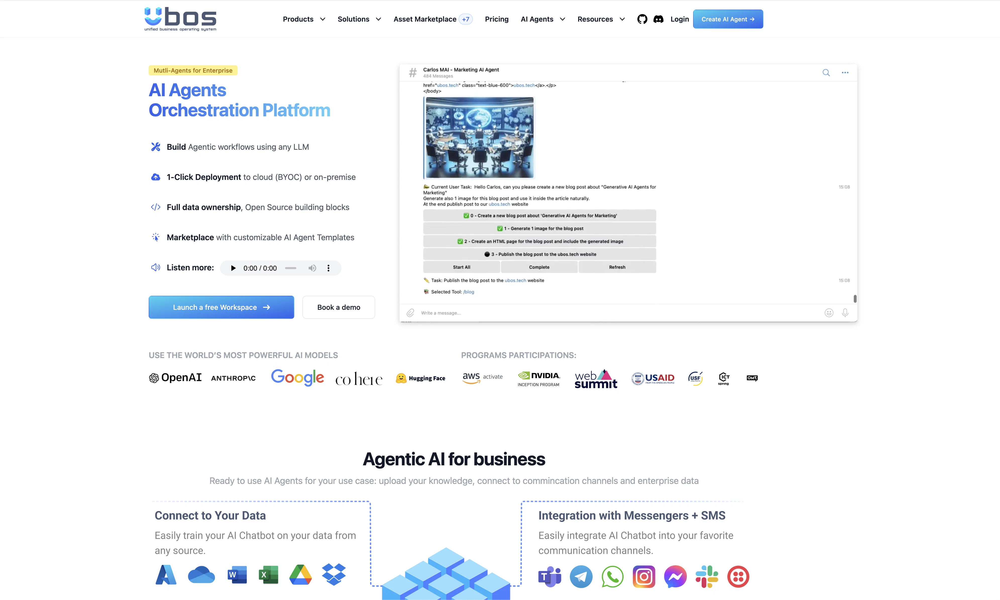 UBOS website