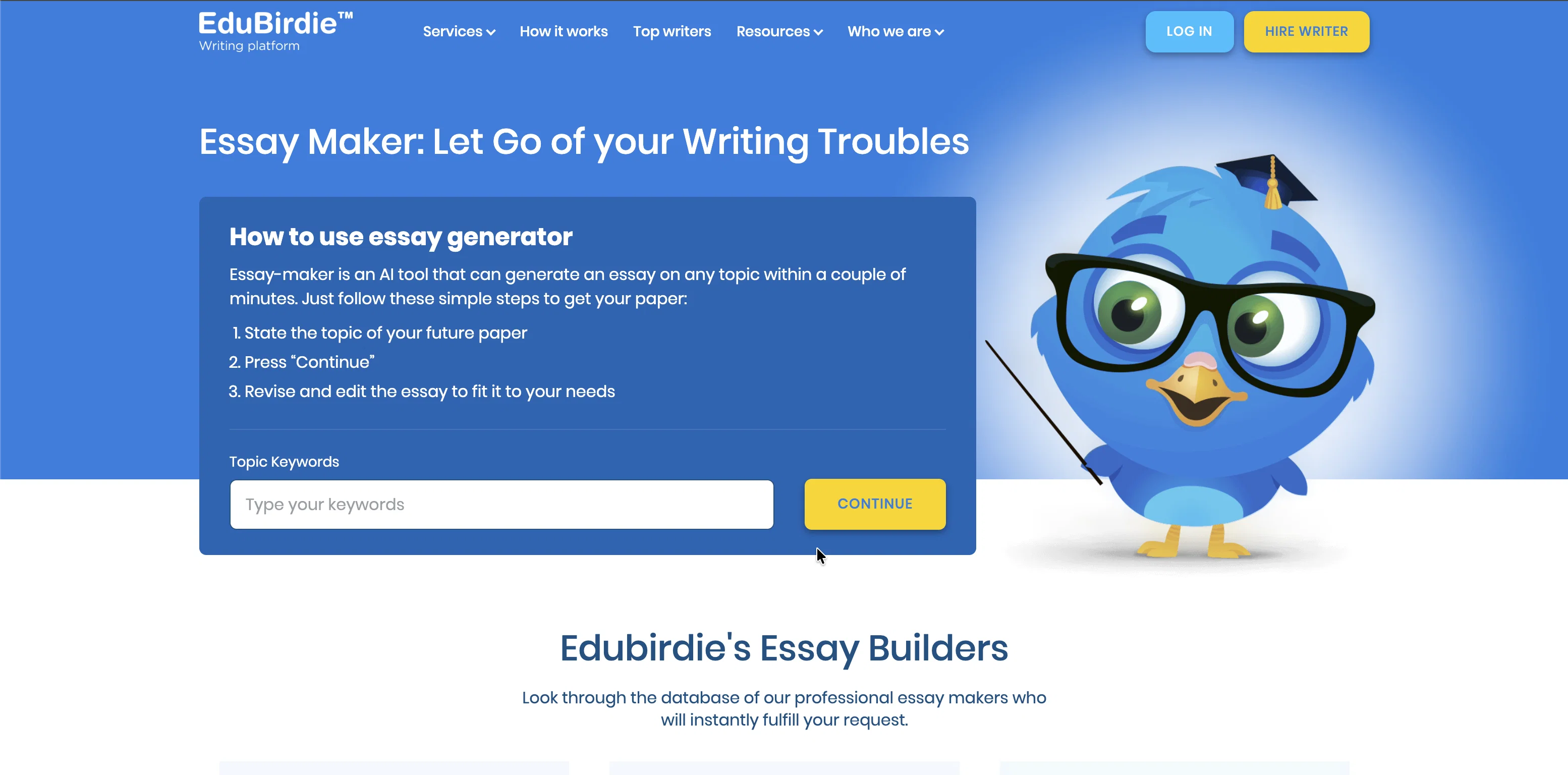 EduBirdie website