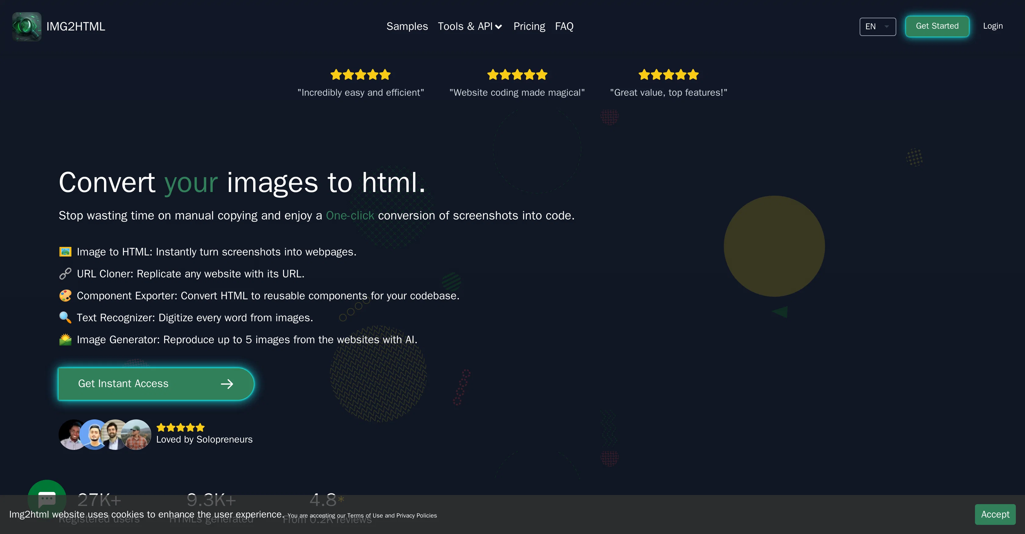 IMG2HTML website
