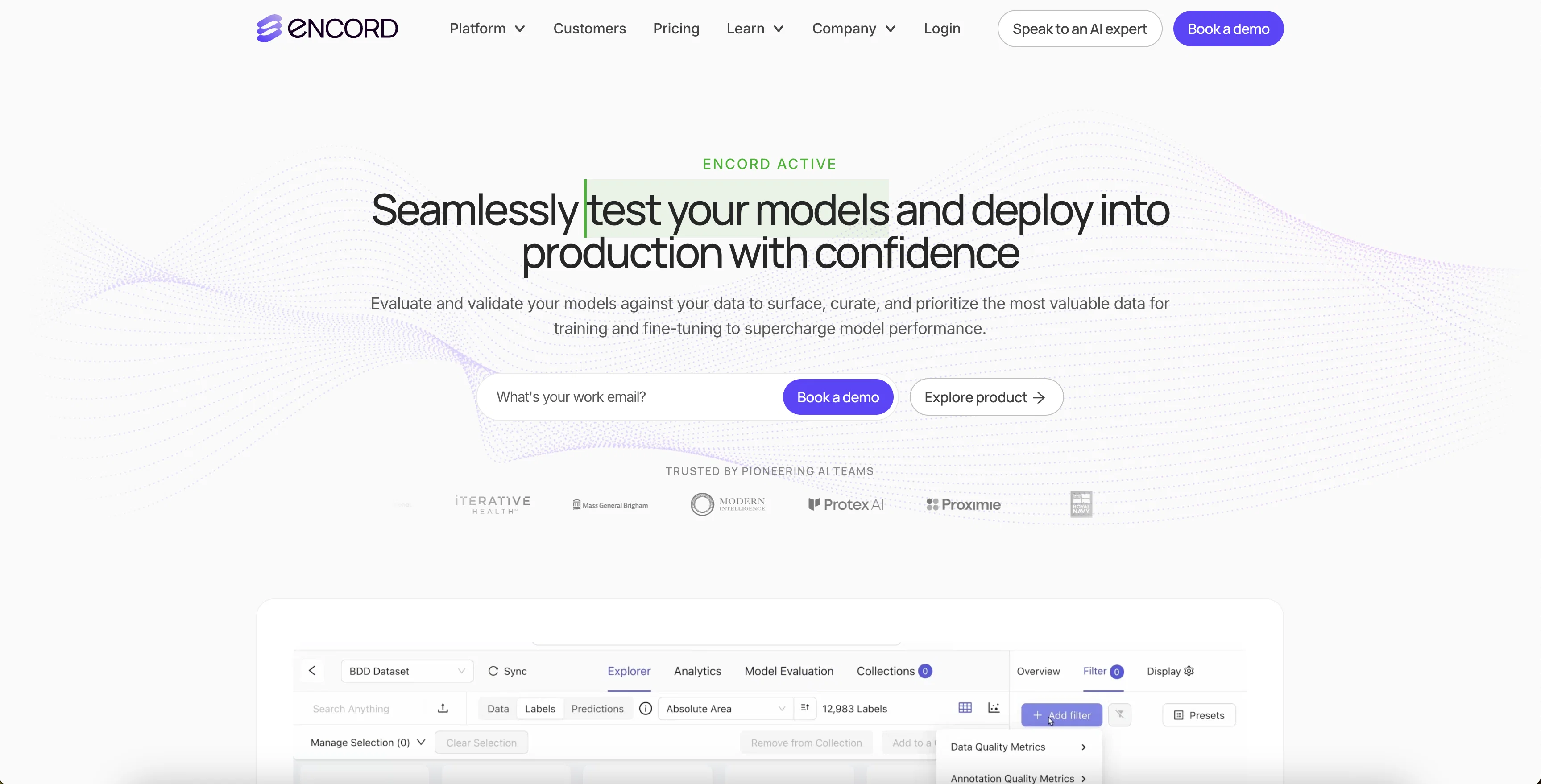 Encord website