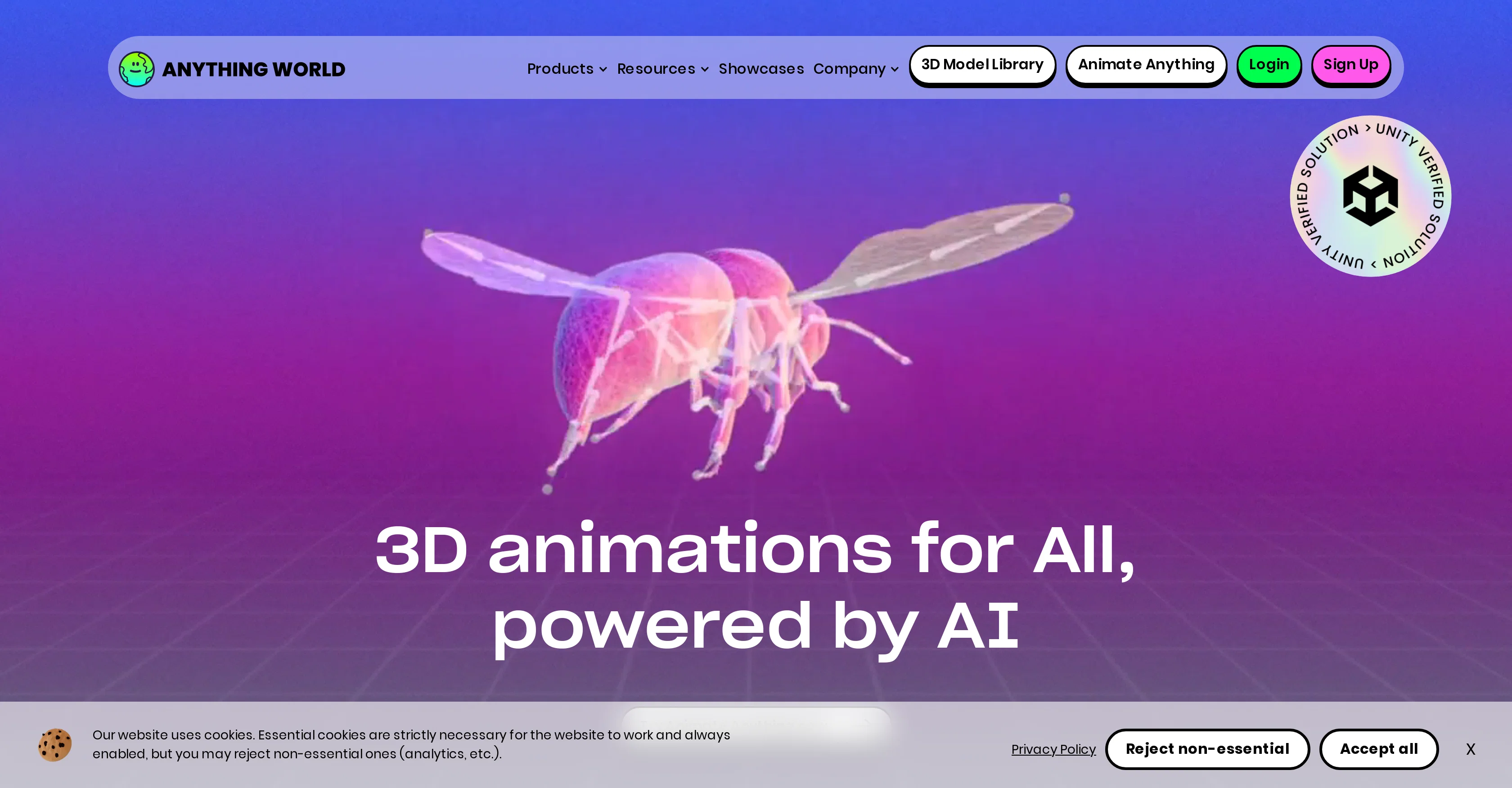 Anything World website