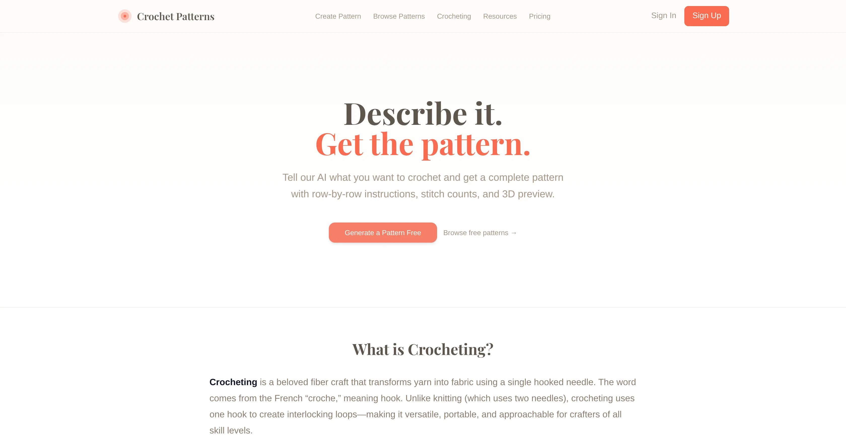 Crochets.site website