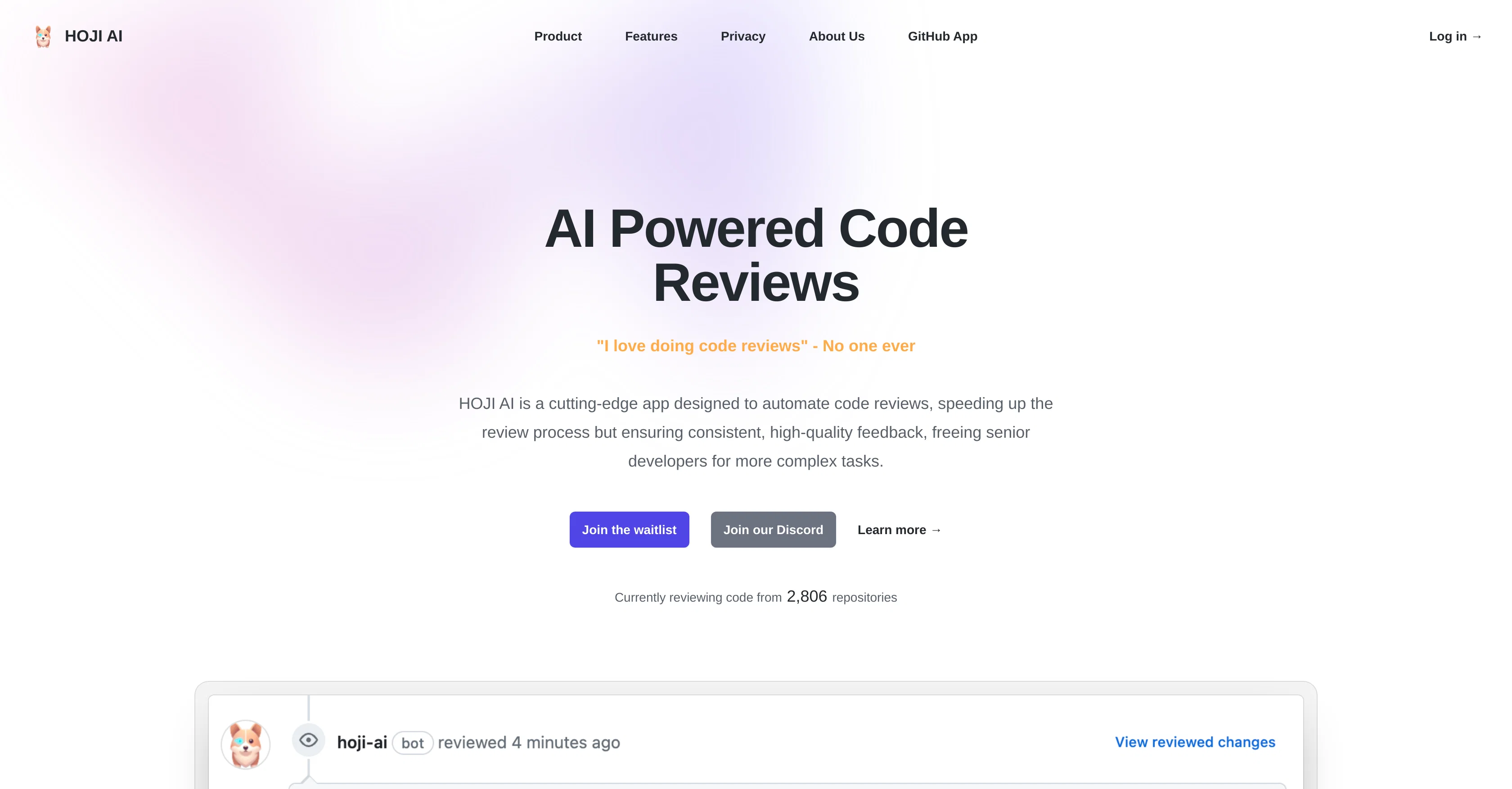HOJI AI website