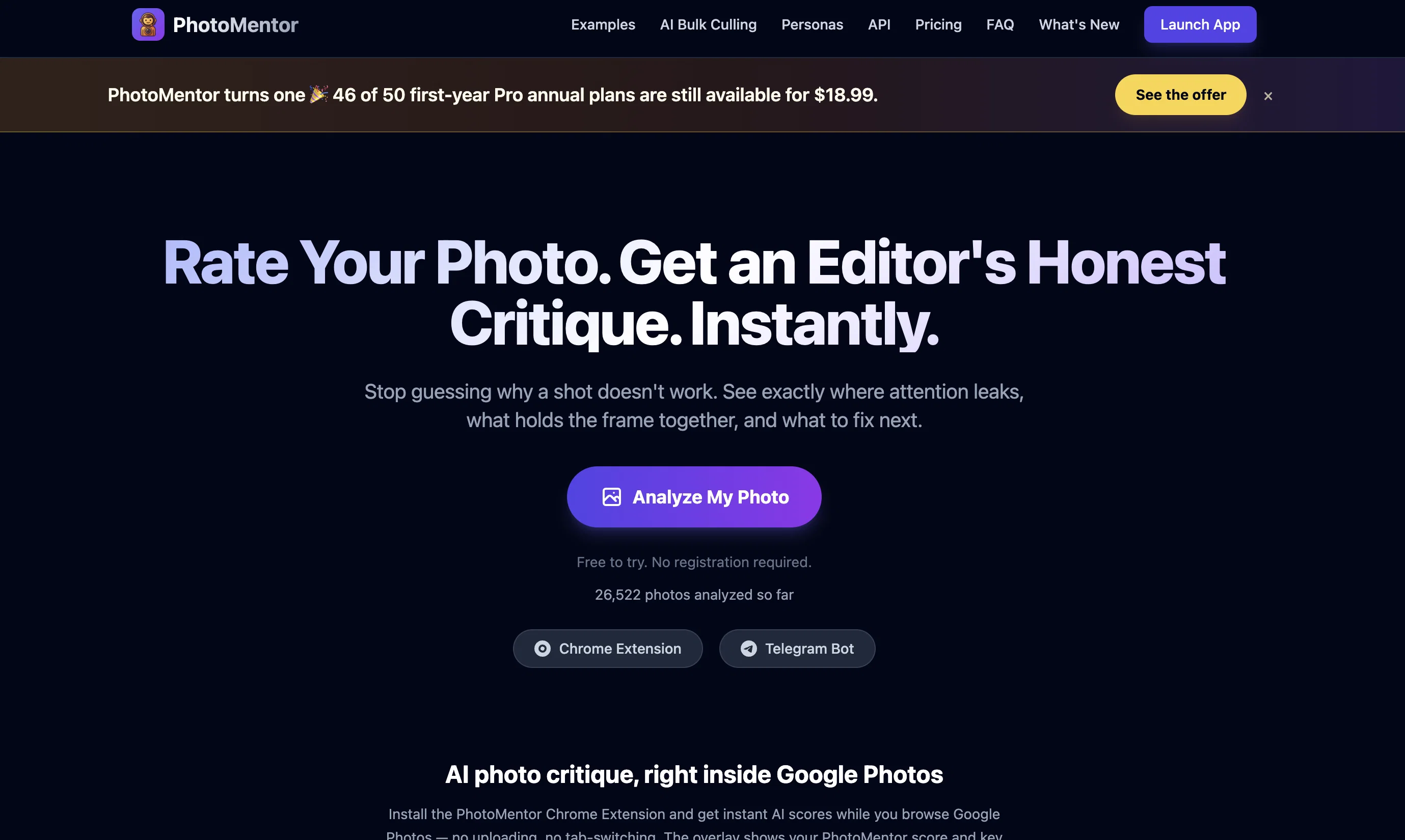 PhotoMentor website
