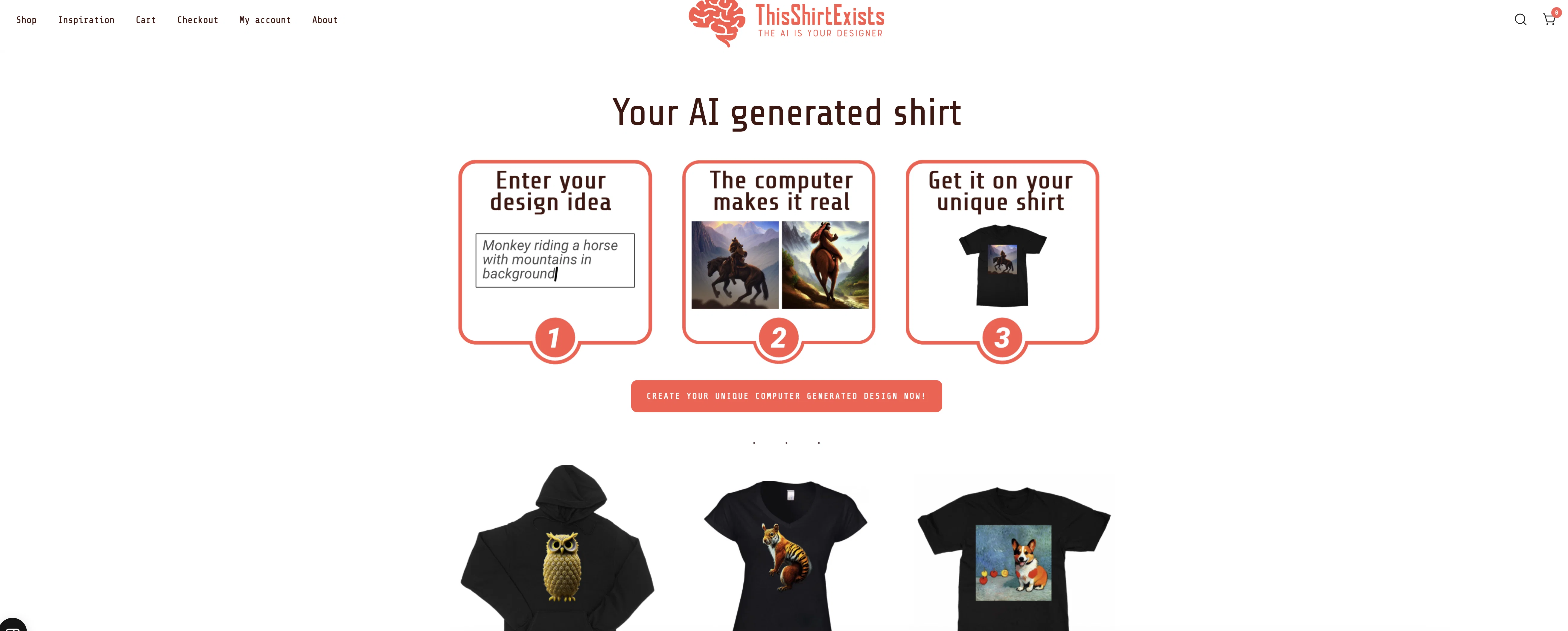 This Shirt Exists website