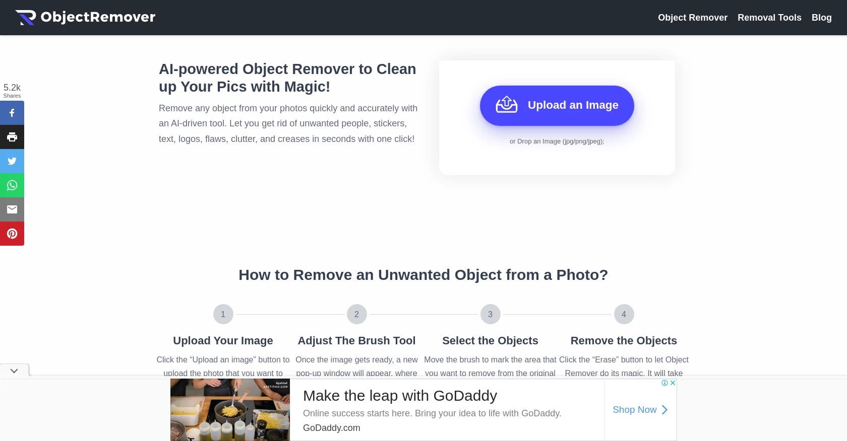 ObjectRemover website