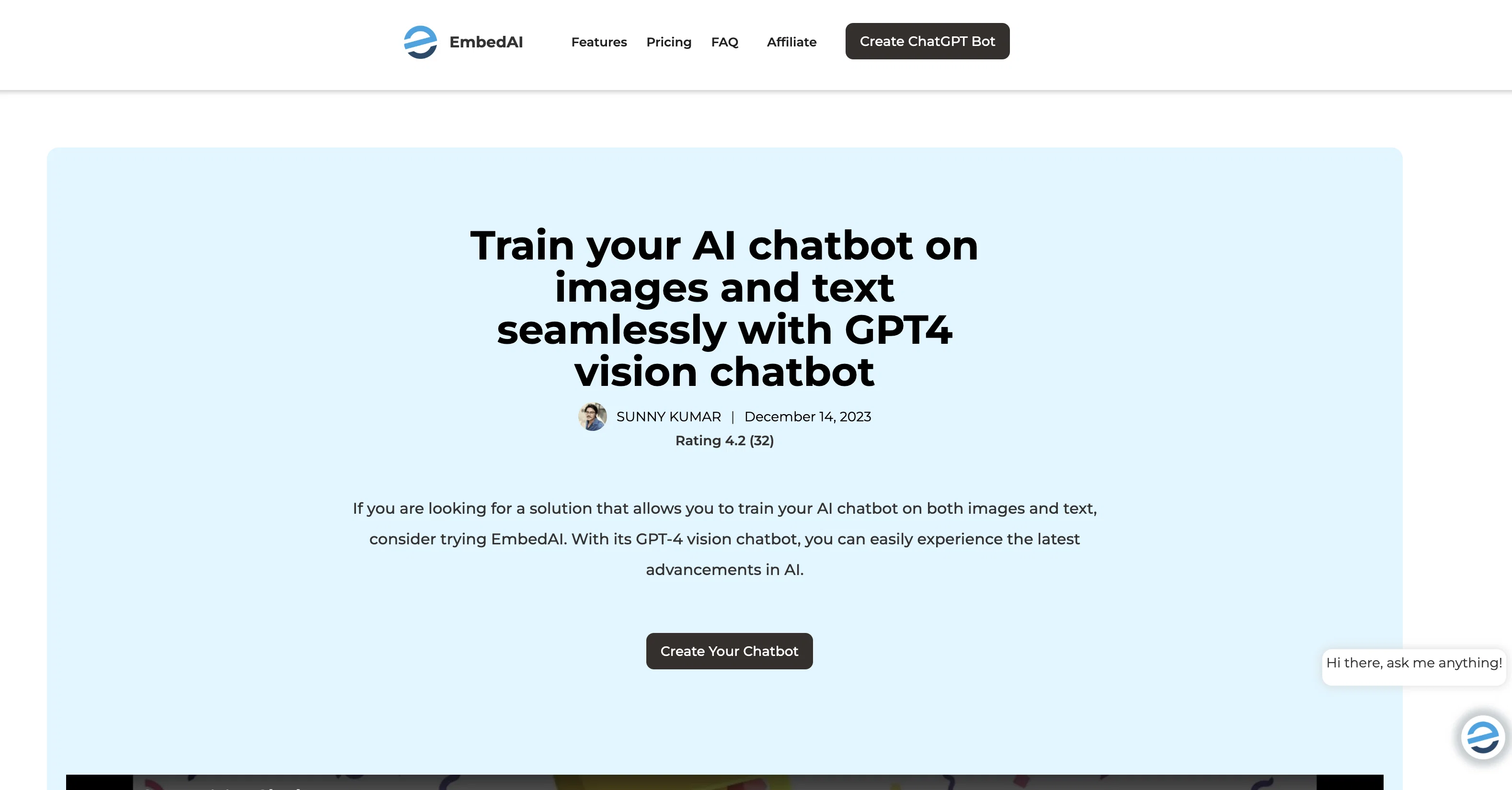 GPT4 Vision Chatbot website