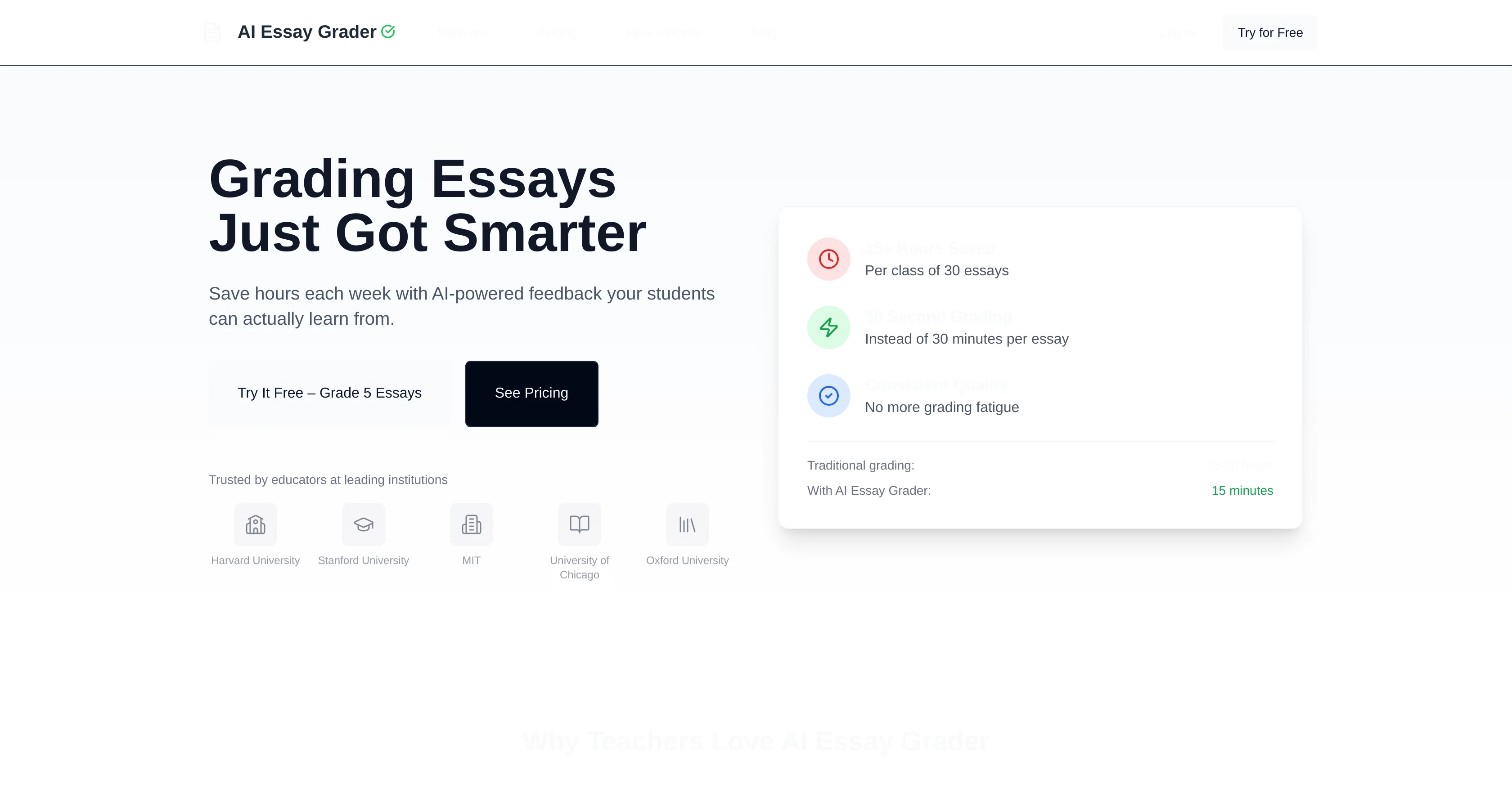 GraderAI website