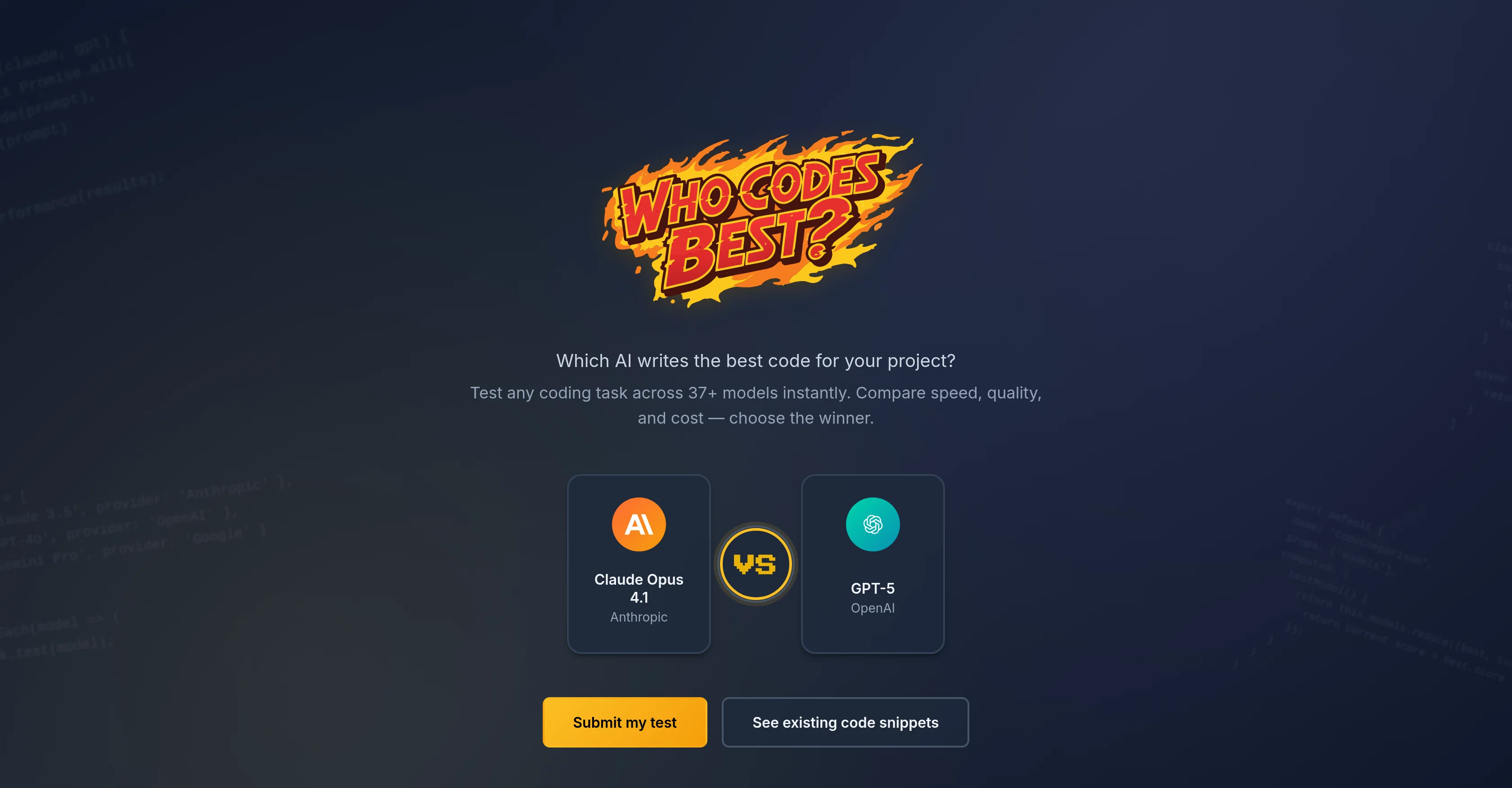 Who Codes Best? website