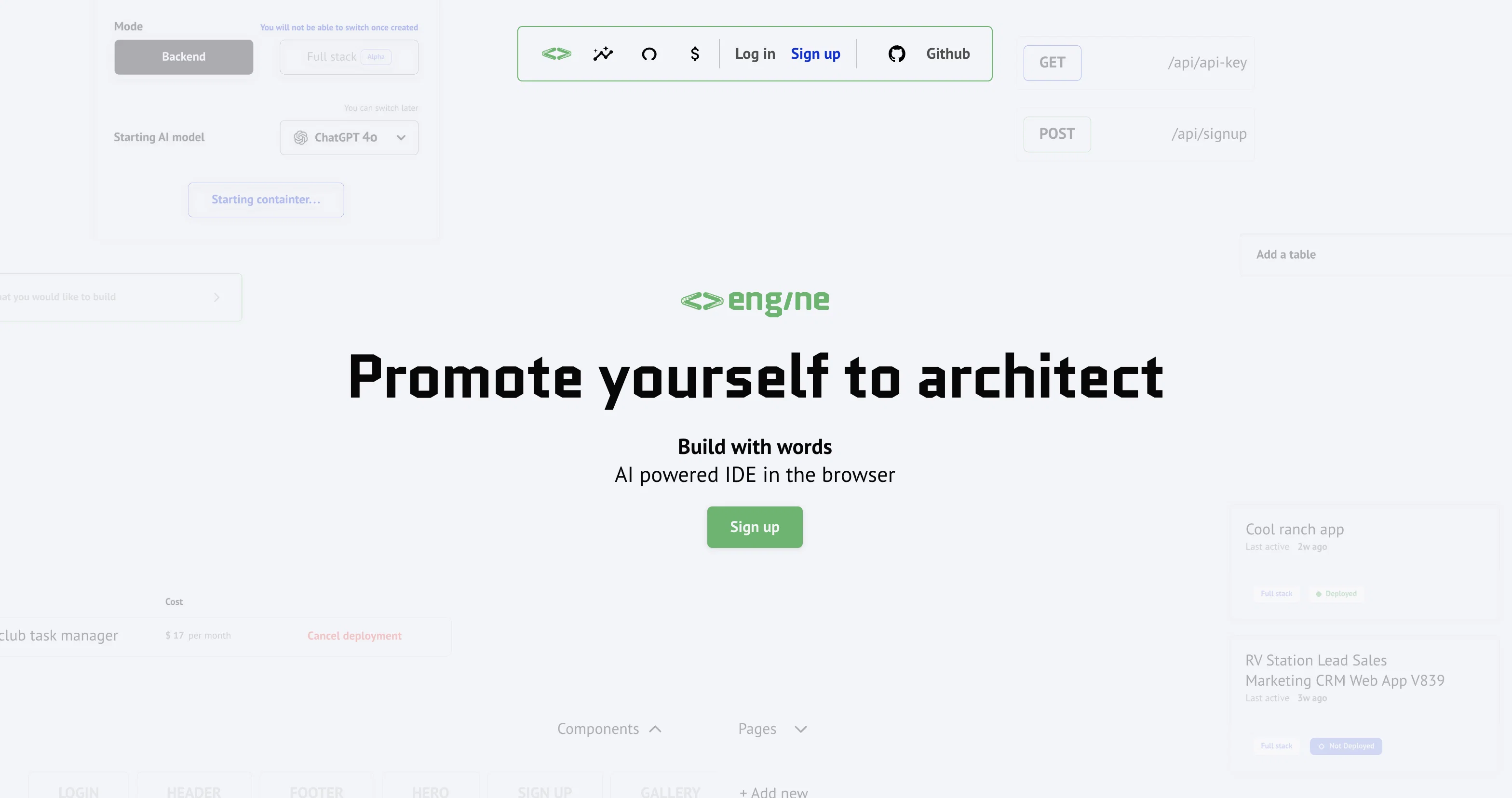 Engine Labs website