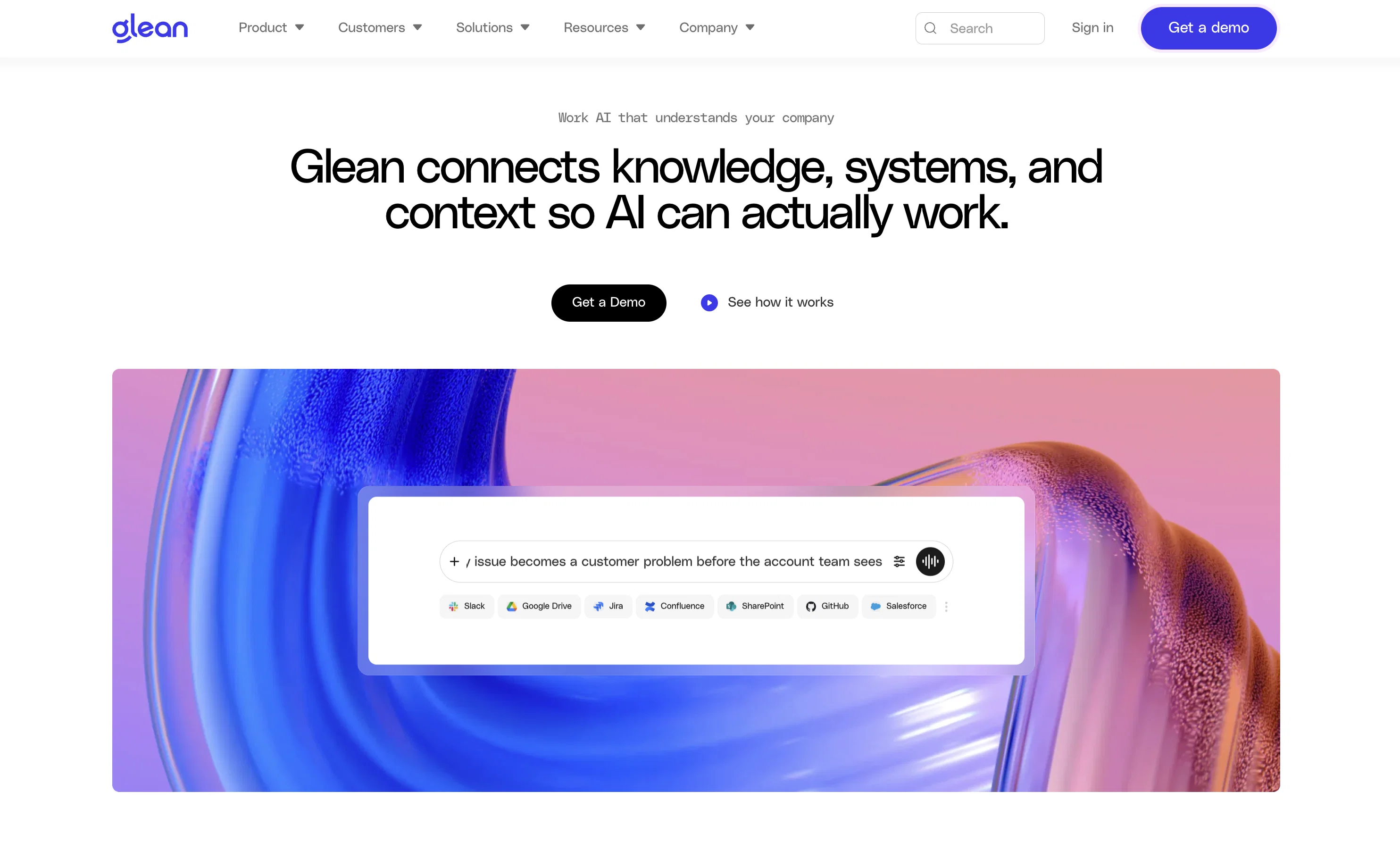 Glean website