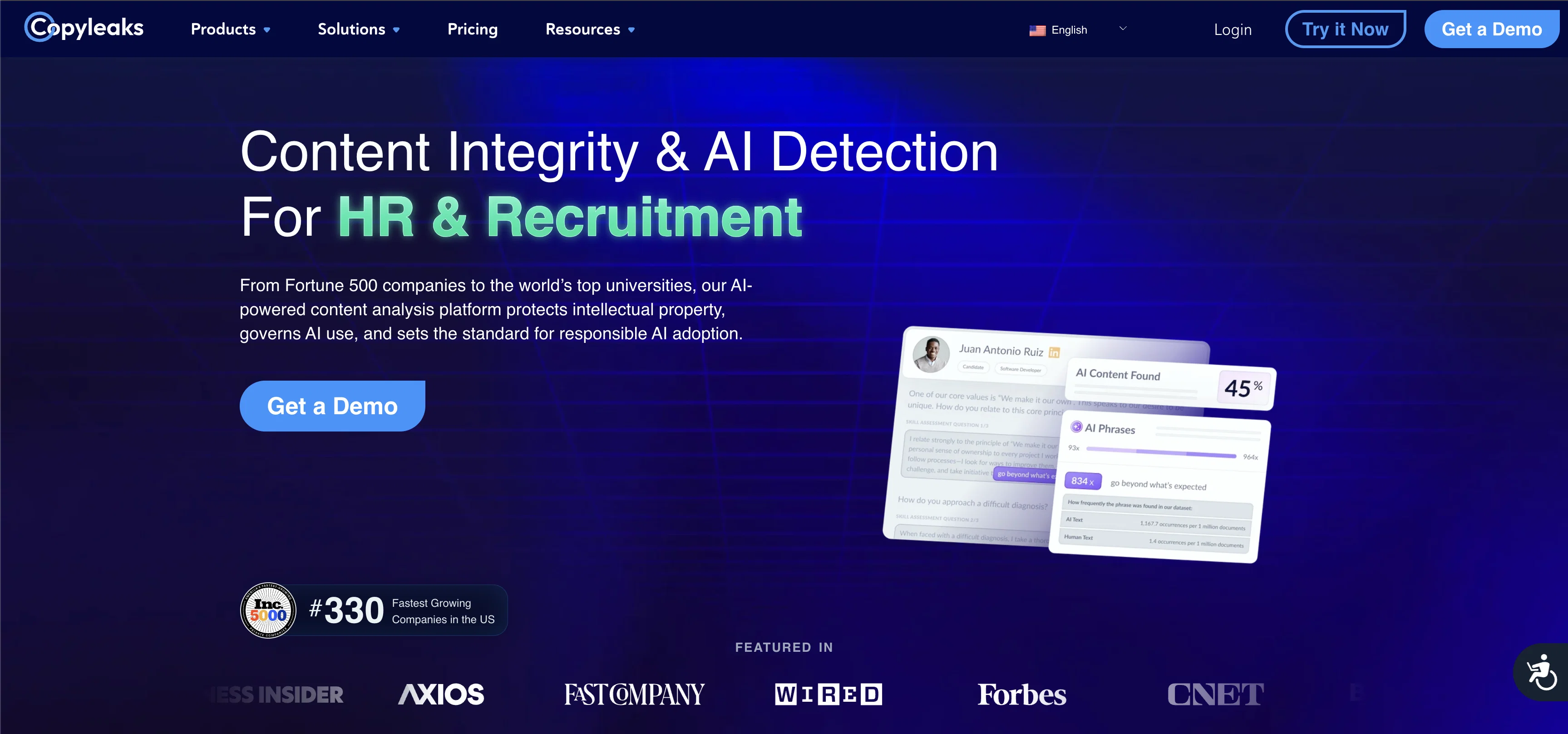 Copyleaks website