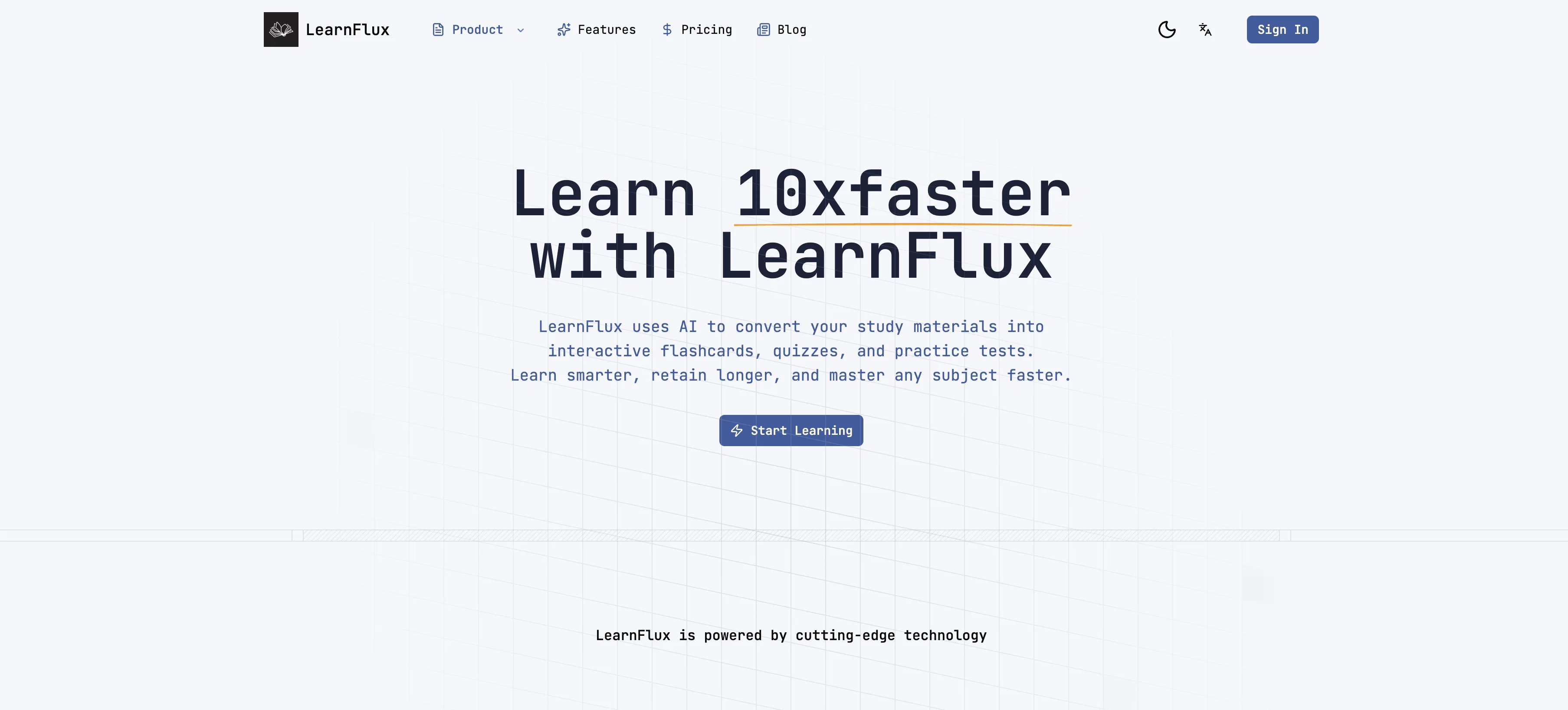 LearnFlux website