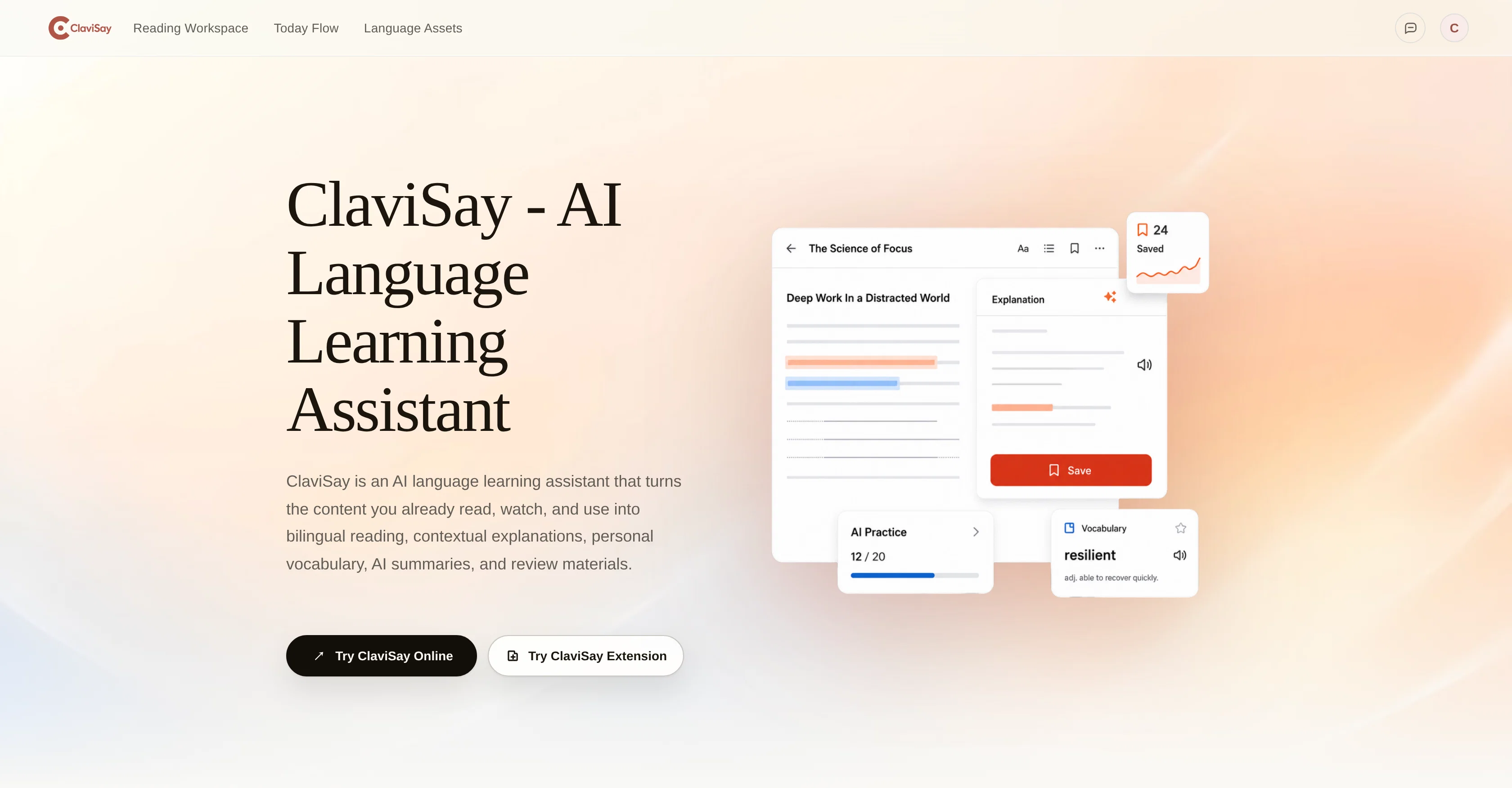 ClaviSay website