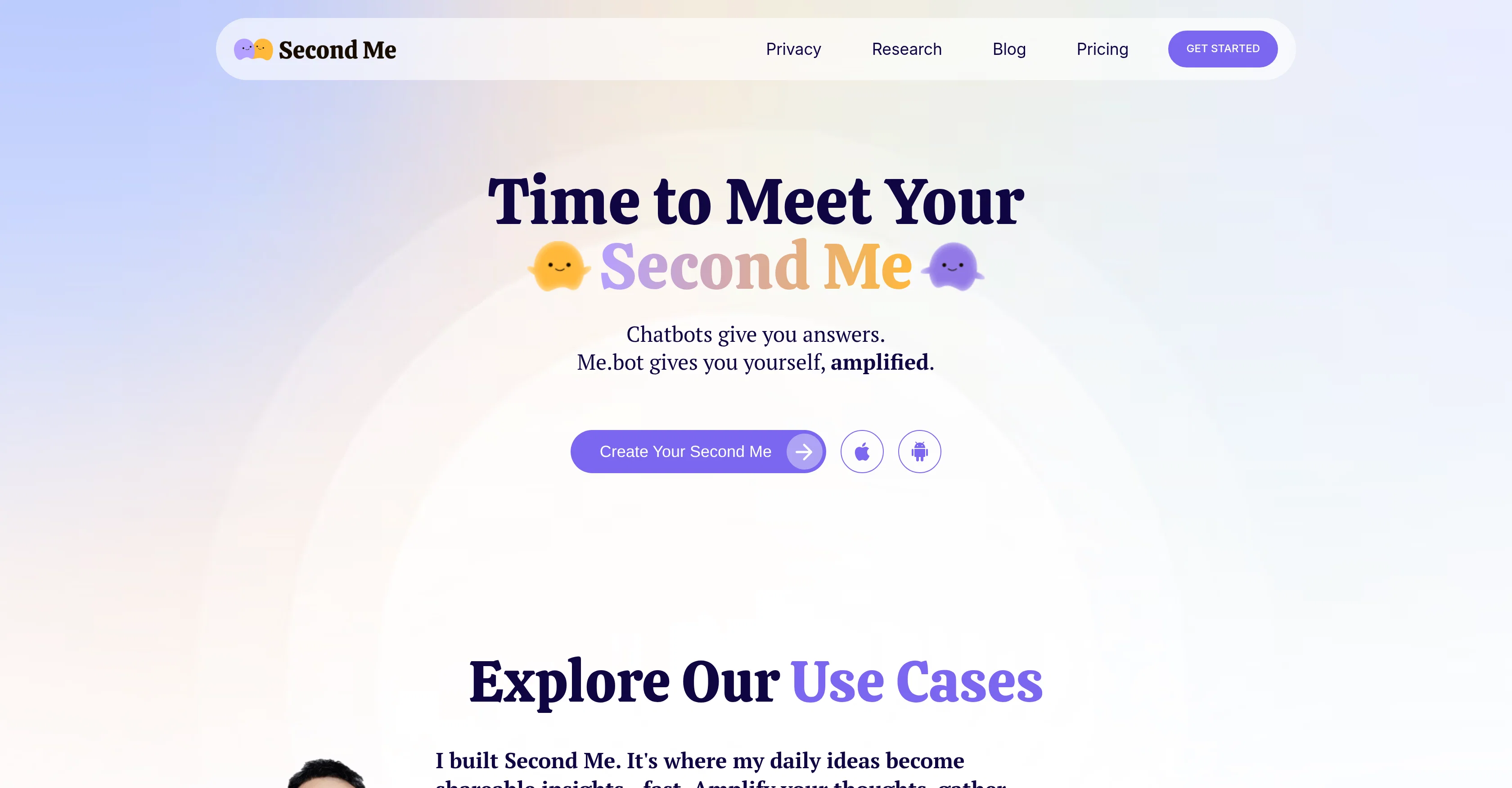 Me.bot website